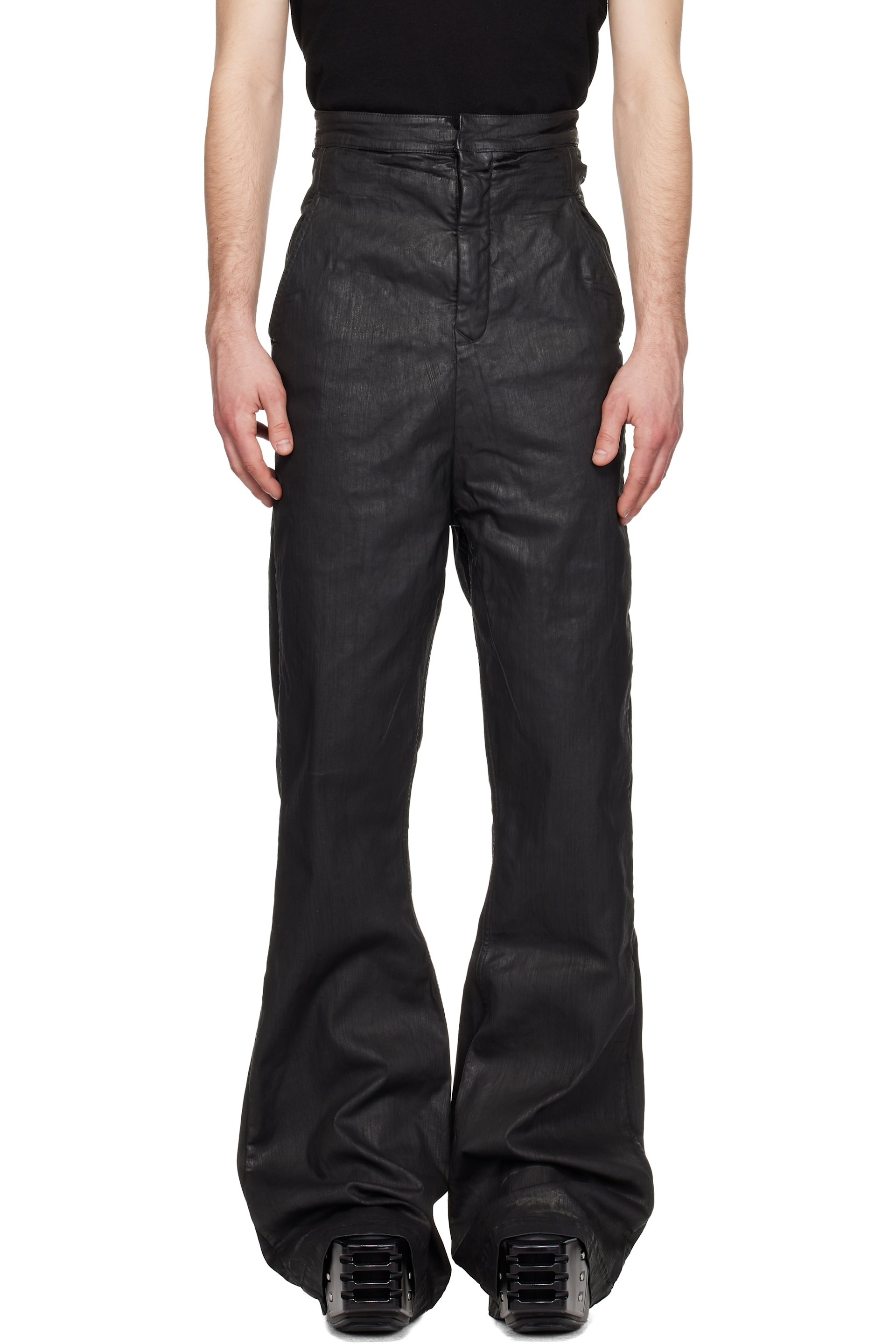 Rick Owens Drkshdw - 블랙 템플 더트 볼란 데님 진