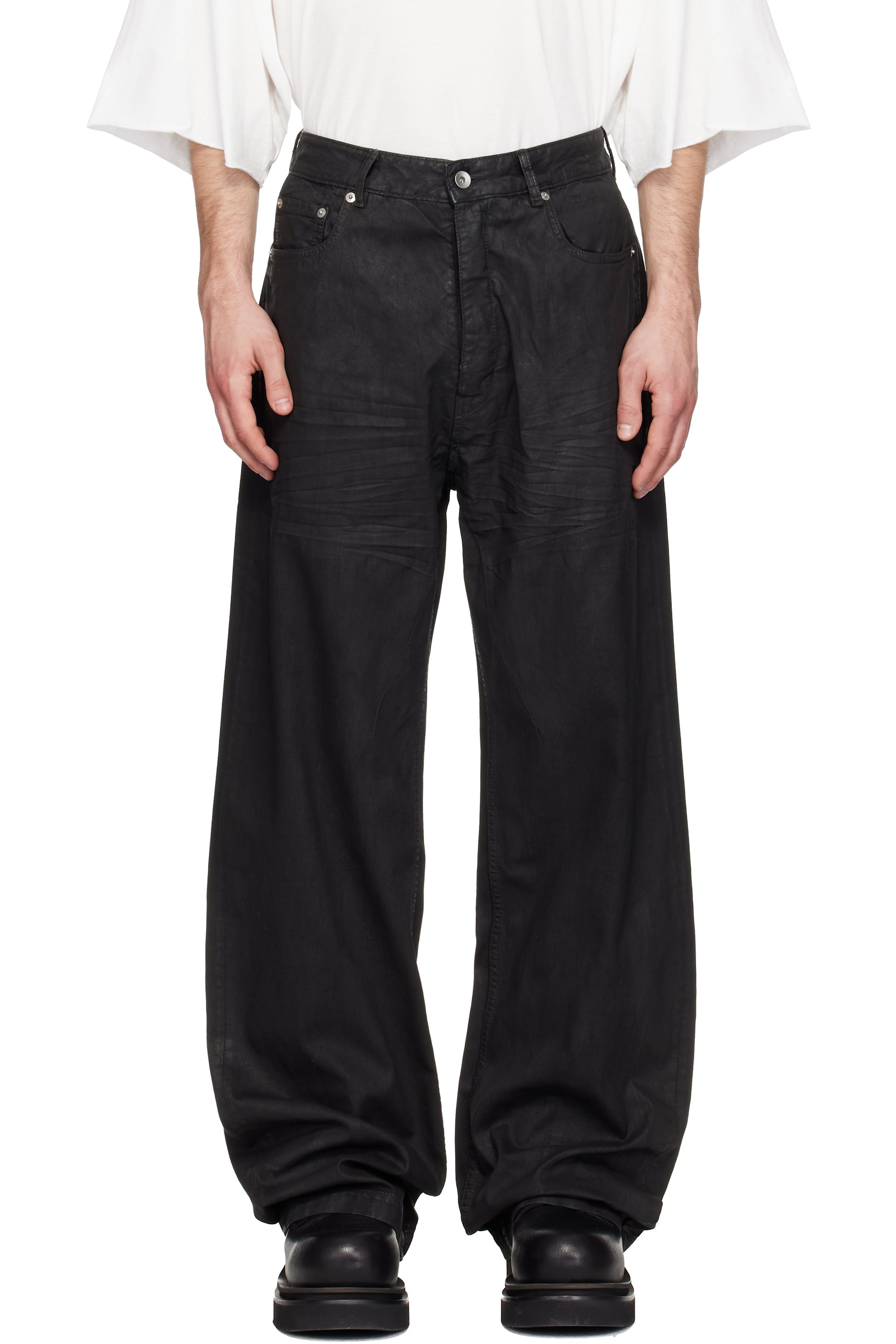 Rick Owens Drkshdw - 블랙 템플 게스 데님 진