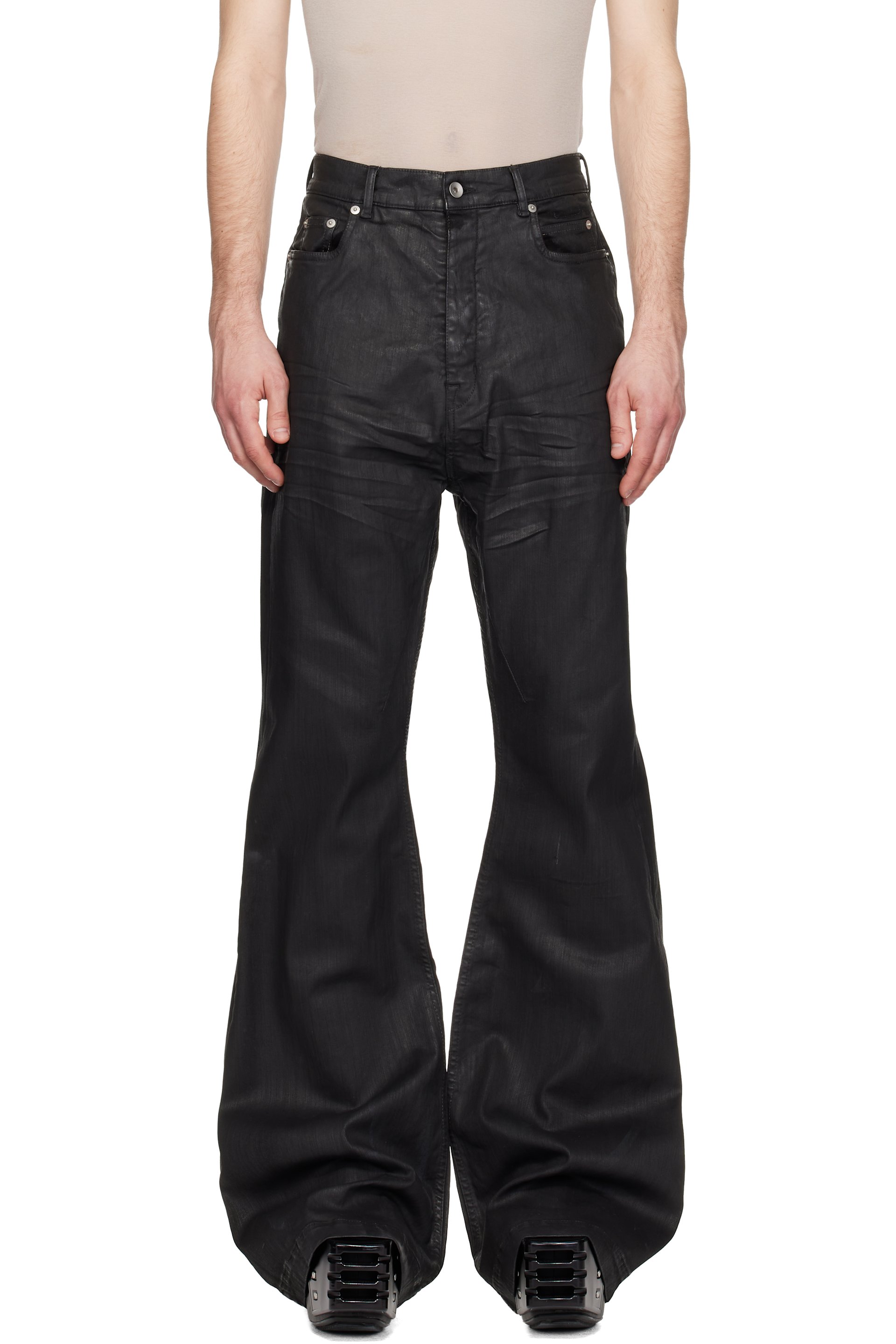 Rick Owens DRKSHDW - Jean semi-évasé Bolan noir - Temple
