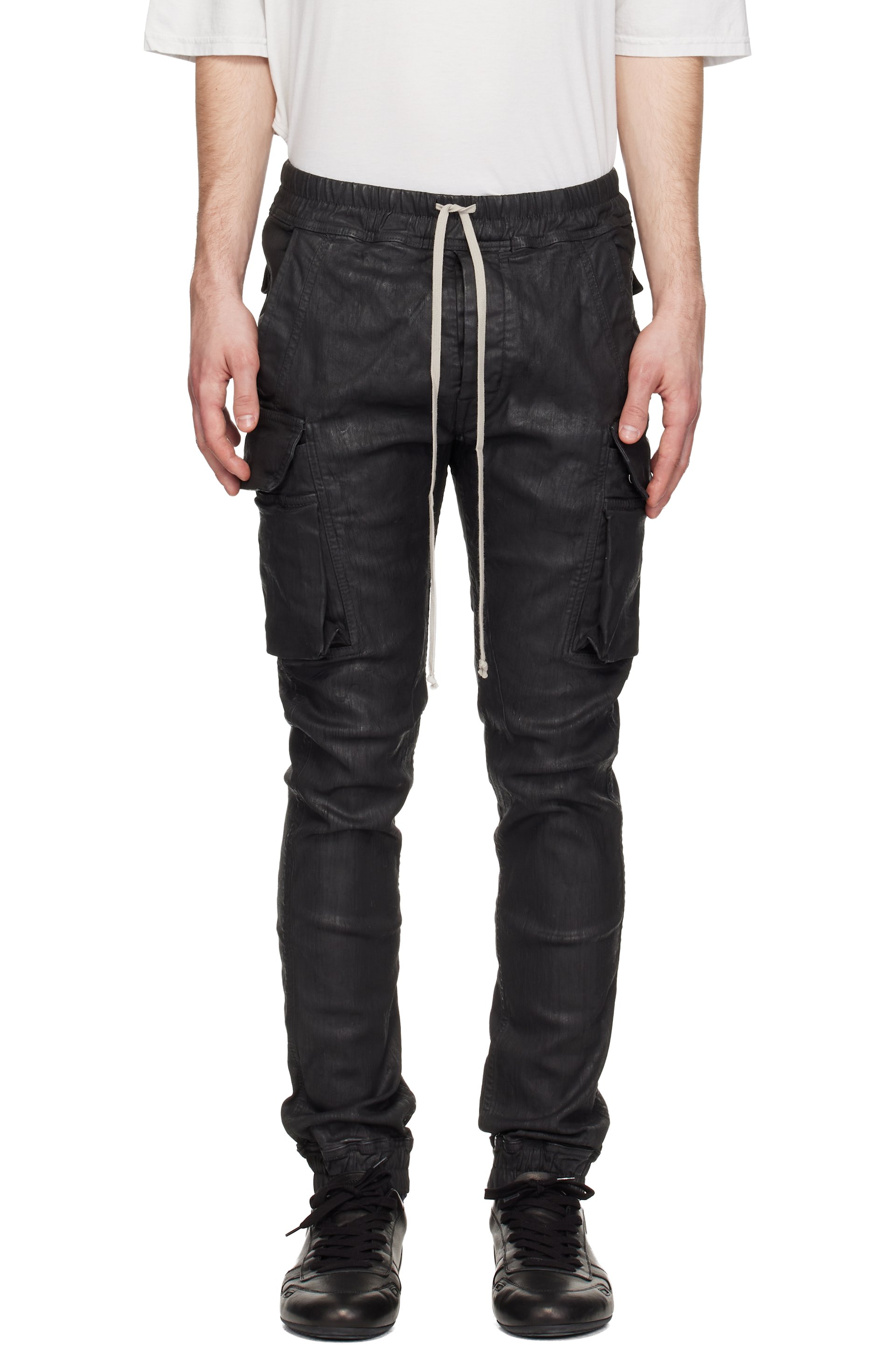Rick Owens DRKSHDW - Black Temple Mastodon Cut Denim Cargo Pants