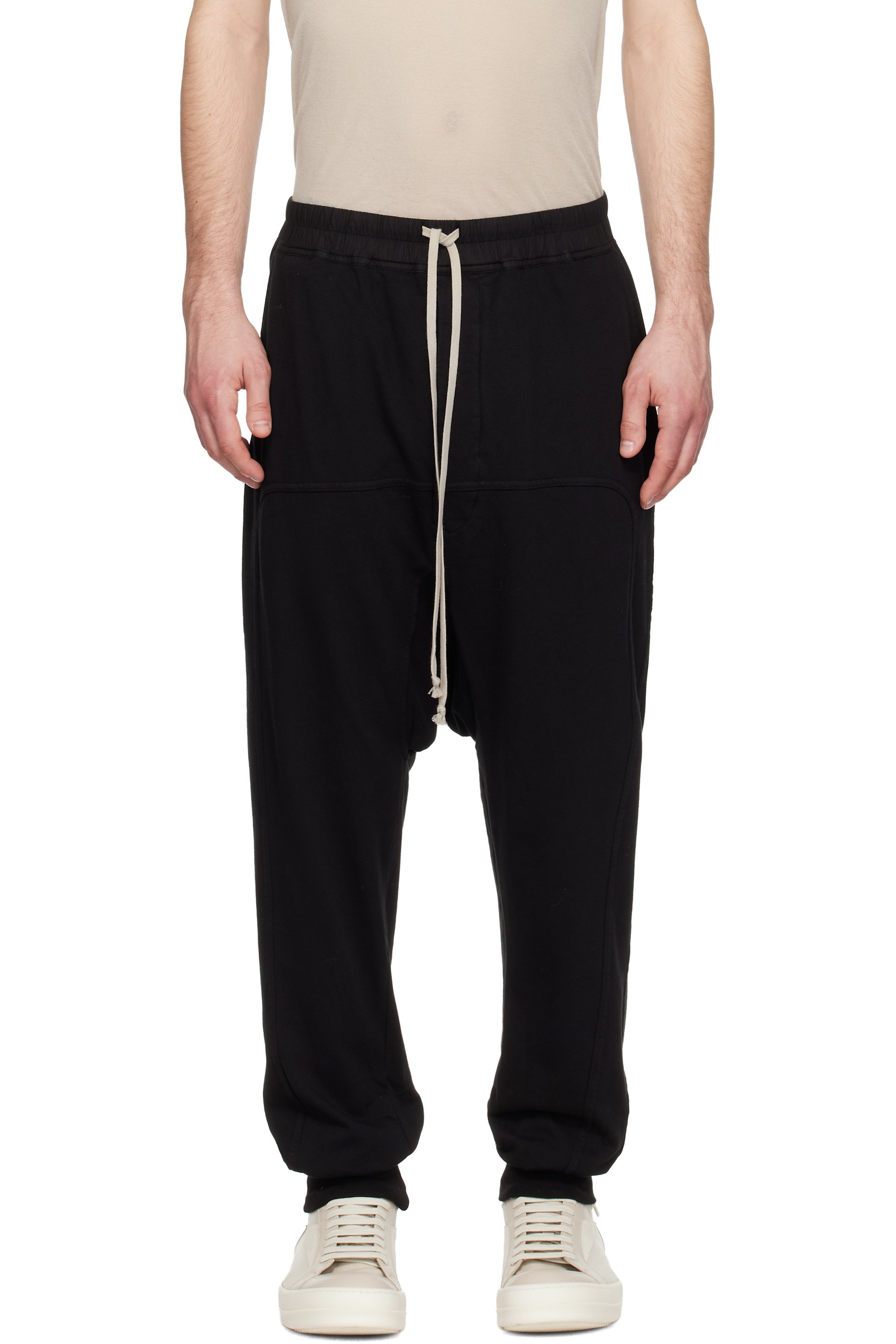 Rick Owens Drkshdw - 블랙 템플 드로우스트링 팬츠