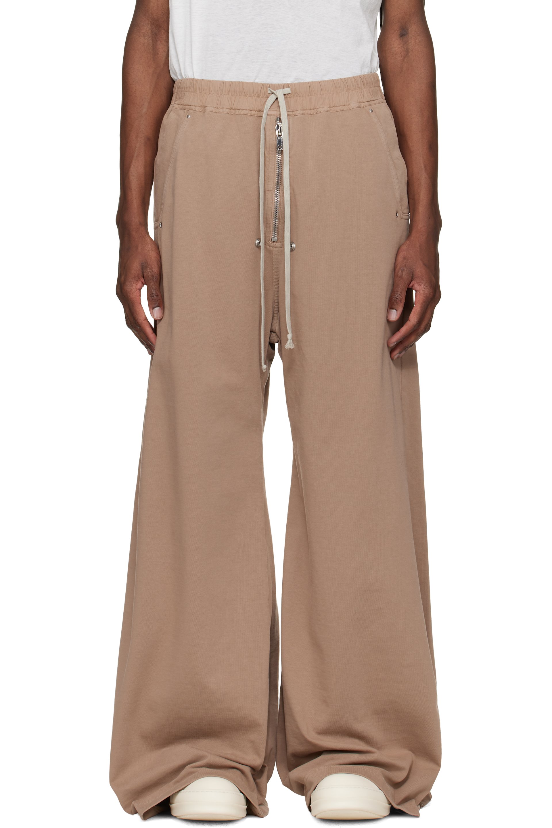 Rick Owens Drkshdw - 베이지 템플 게스 벨라스 스웨트팬츠
