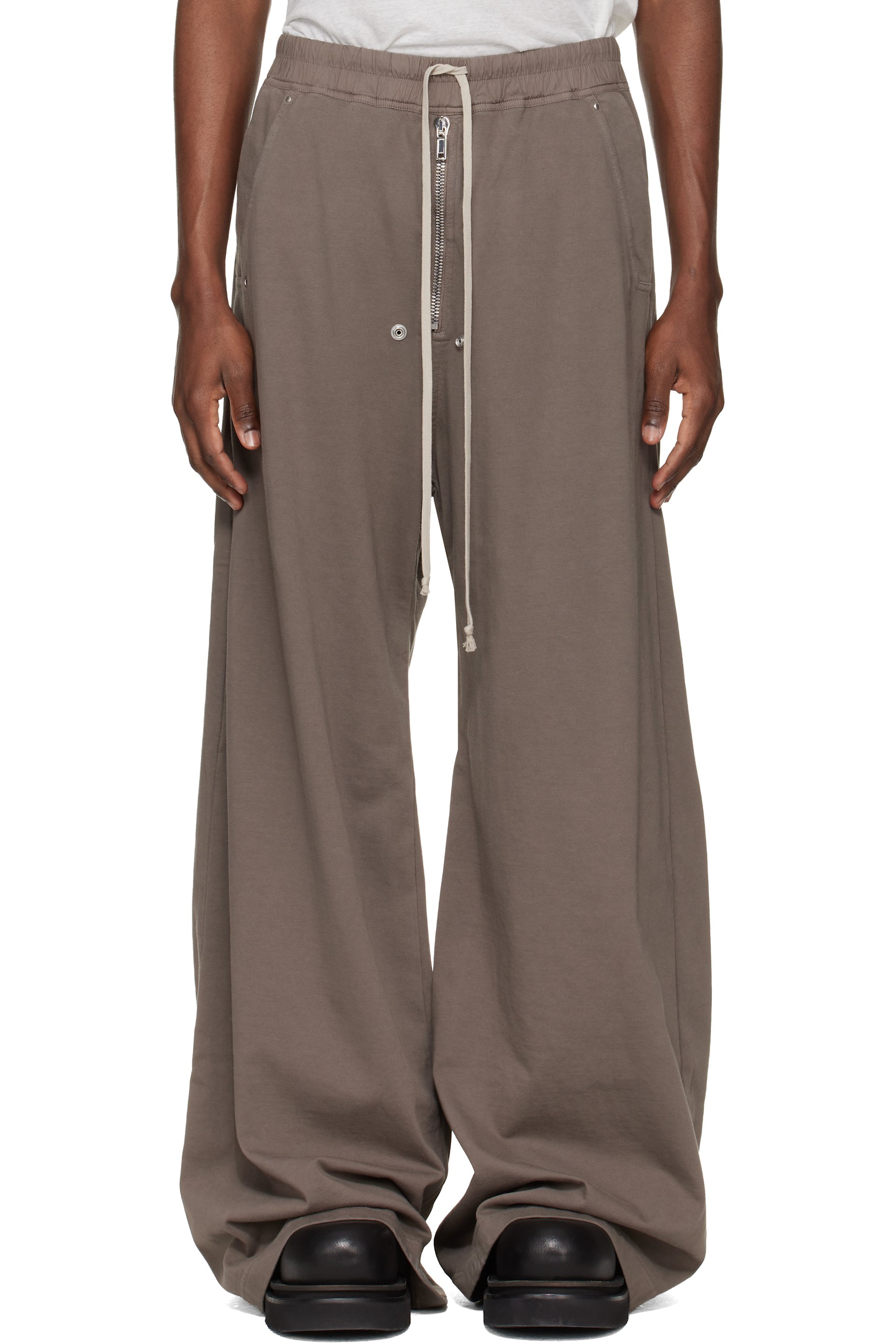 Rick Owens DRKSHDW: グレー Temple Geth Belas スウェットパンツ