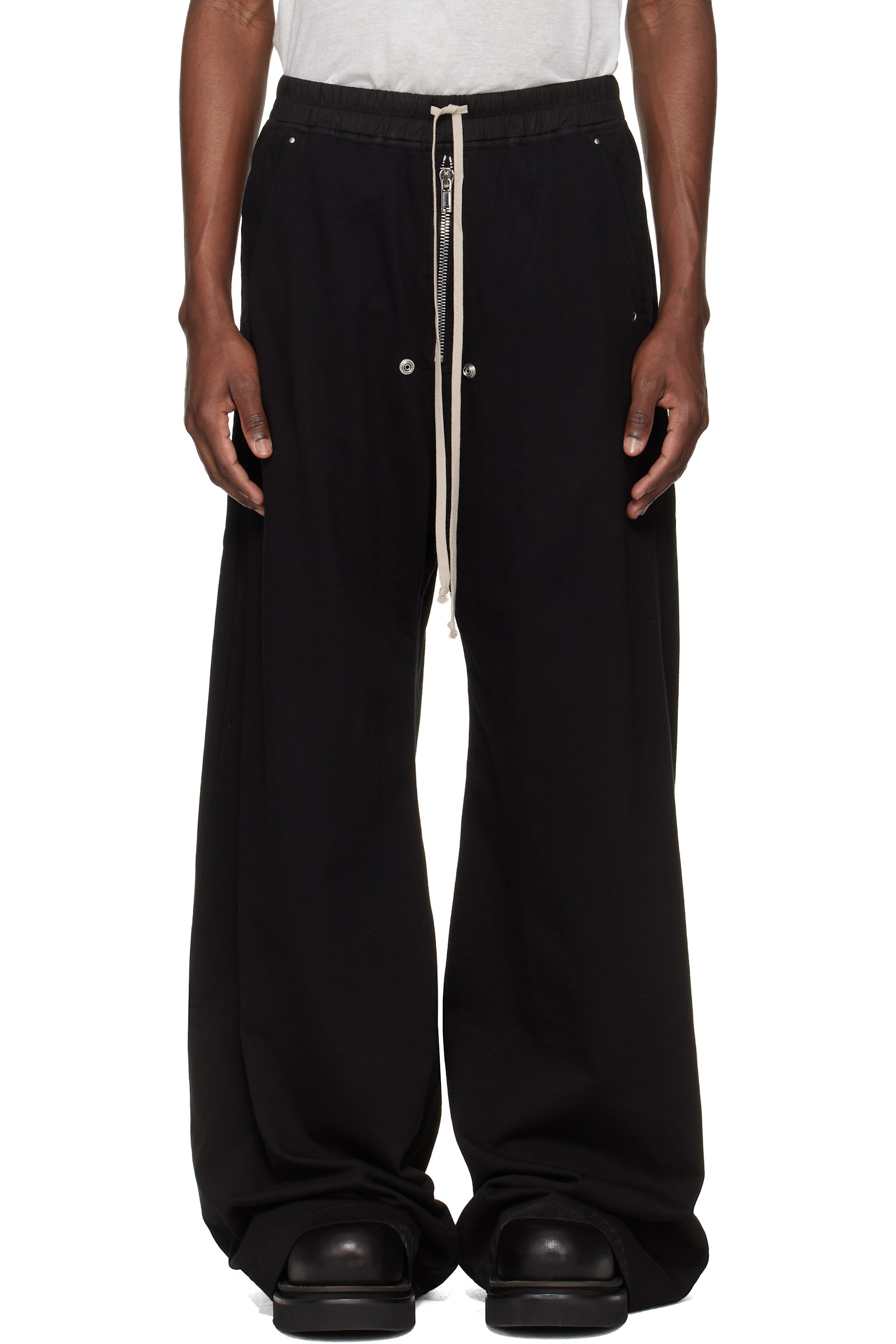 Rick Owens Drkshdw - 블랙 템플 게스 벨라스 스웨트팬츠