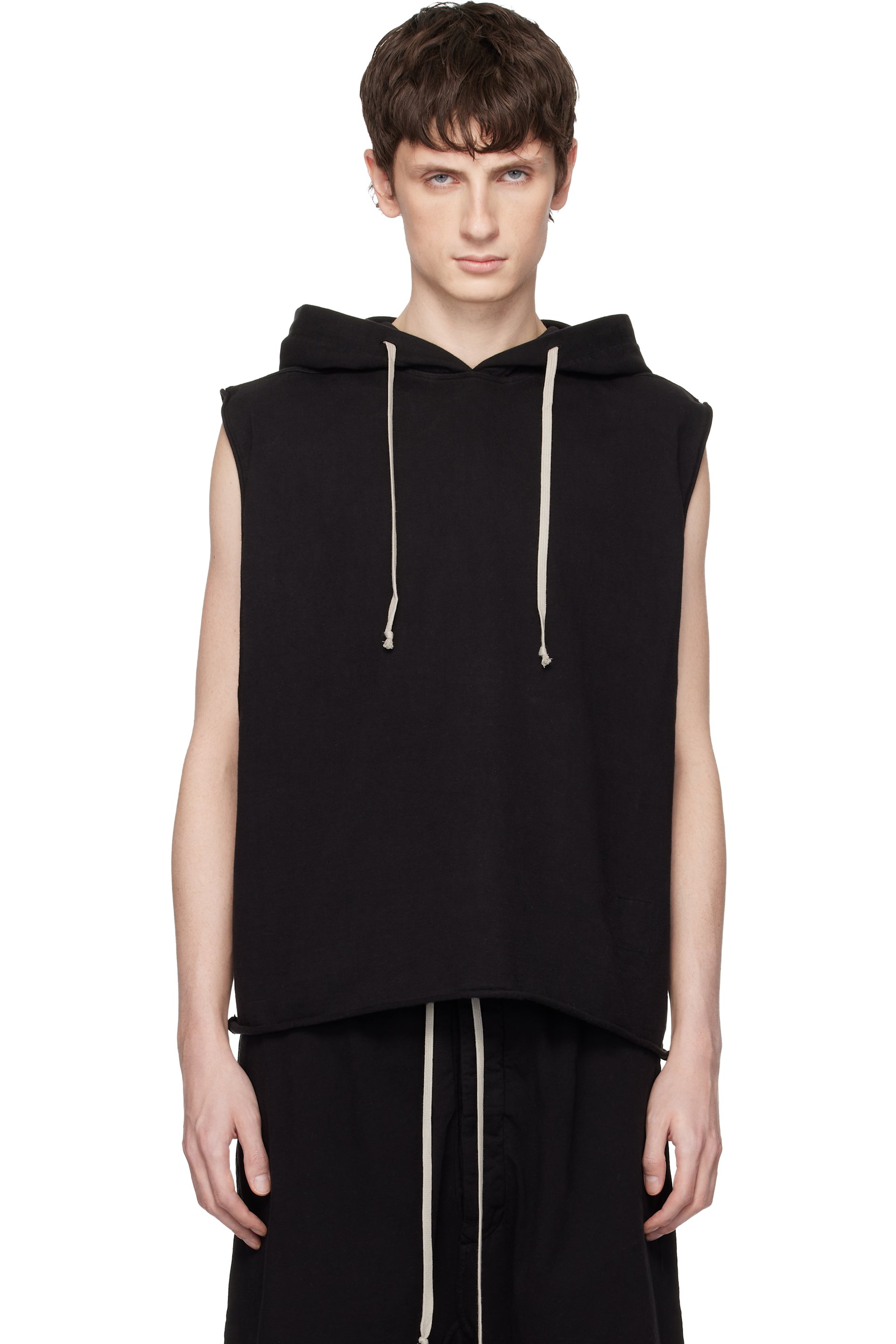 Rick Owens DRKSHDW - Pull à capuche de style tunique noir - Temple