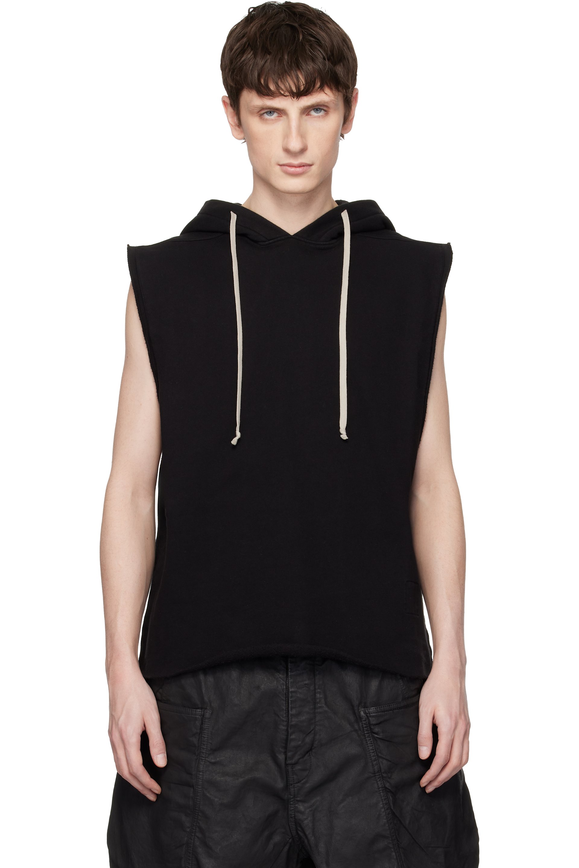 Rick Owens DRKSHDW - Pull à capuche de style tunique noir - Temple