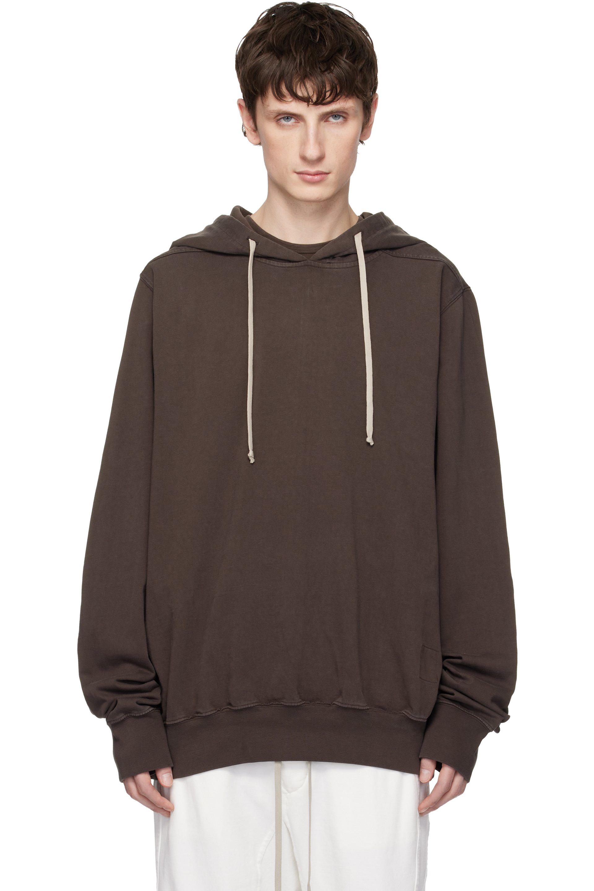 Rick Owens DRKSHDW - Pull à capuche surdimensionné gris - Temple