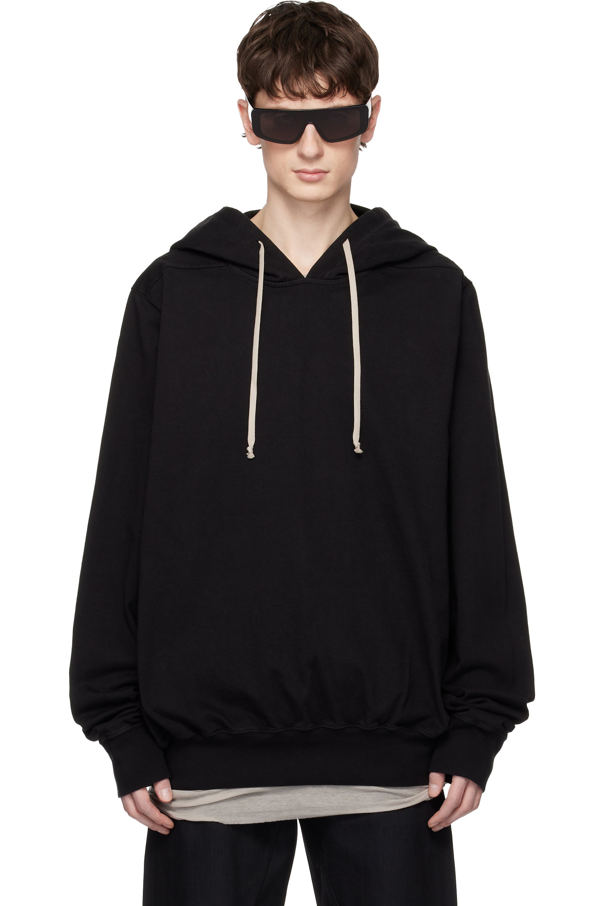 Rick Owens DRKSHDW - Pull à capuche surdimensionné noir - Temple
