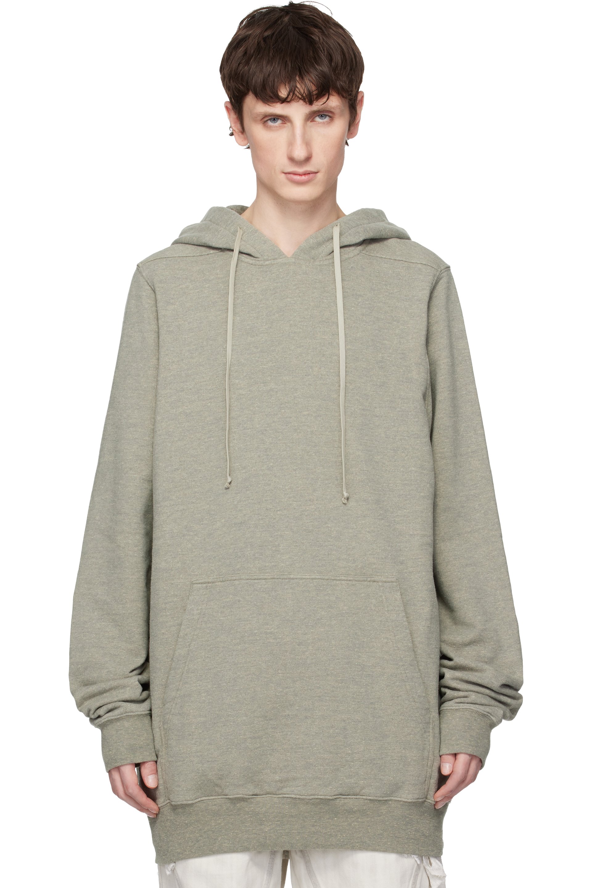 Rick Owens DRKSHDW - Pull à capuche gris - Temple