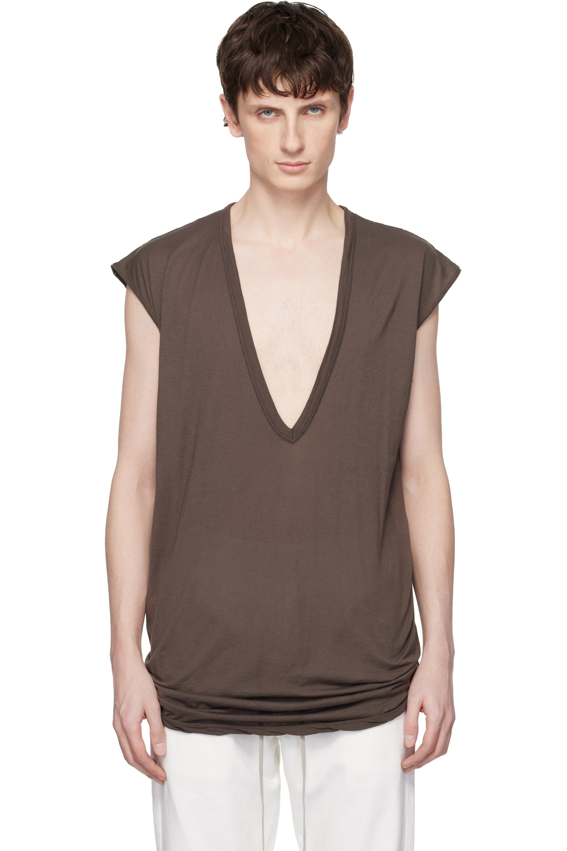 Rick Owens DRKSHDW: グレー Temple Dylan トップス | SSENSE 日本