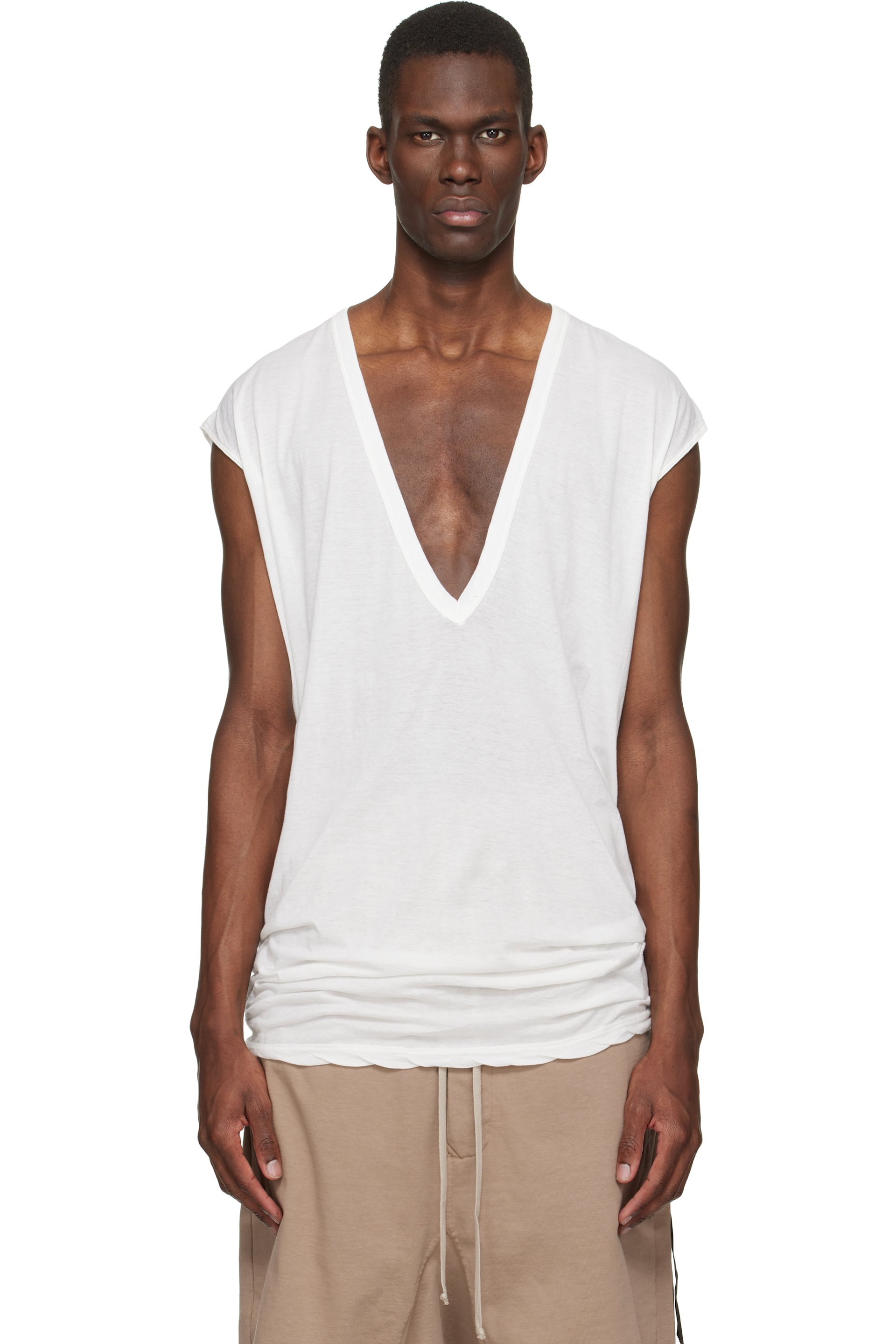 Rick Owens Drkshdw - 화이트 템플 딜런 티셔츠