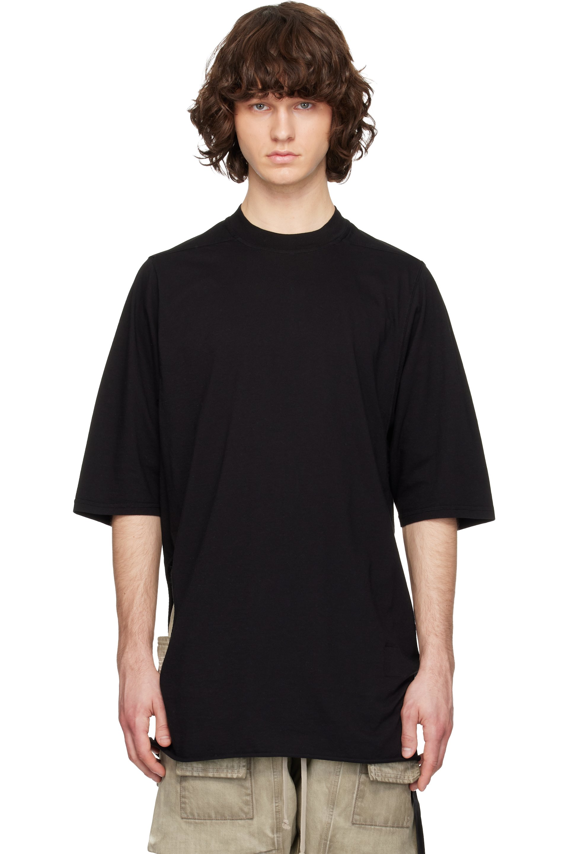 Rick Owens Drkshdw - 블랙 템플 서브휴먼 점보 S/S 티셔츠