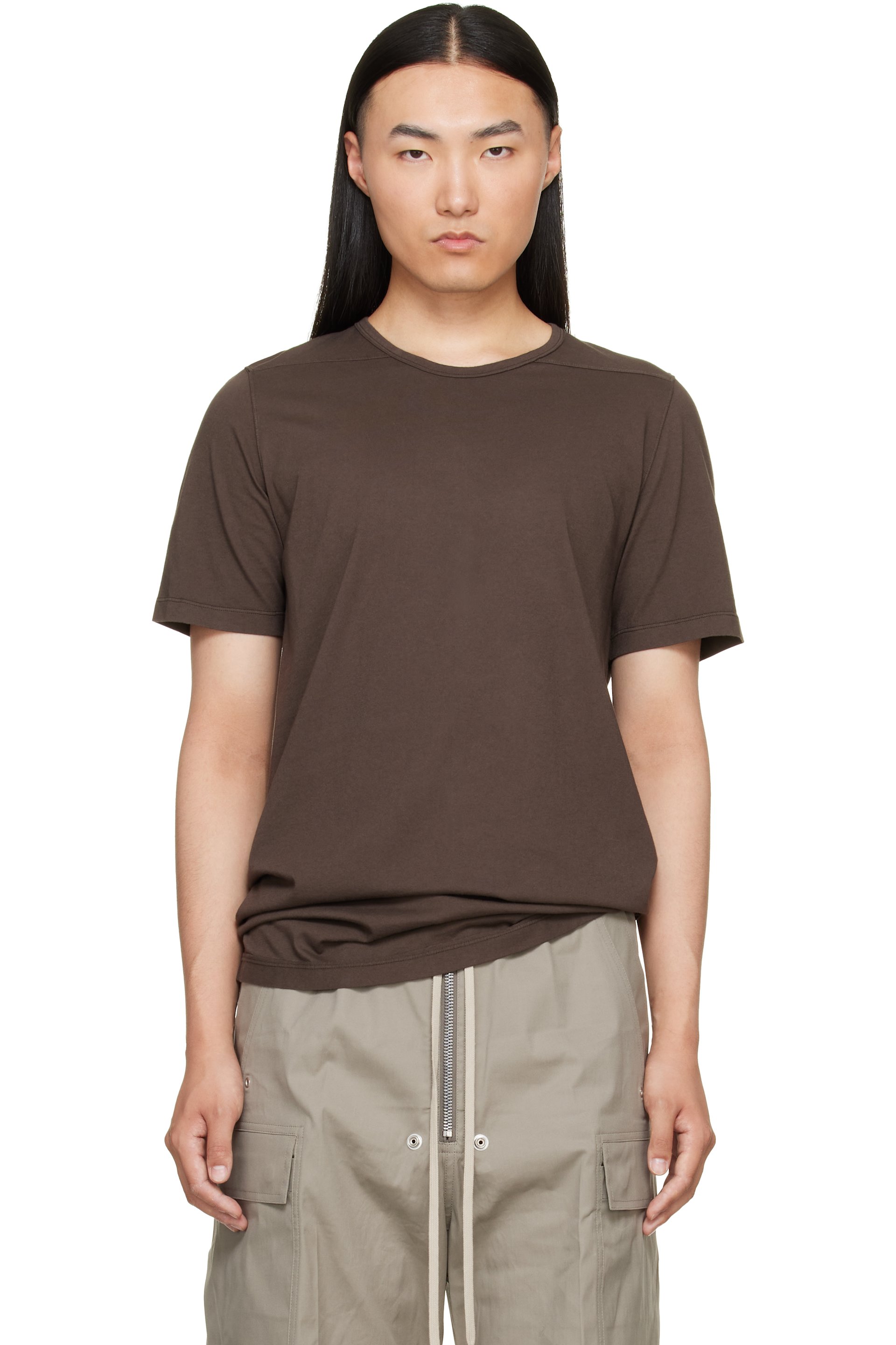 Rick Owens DRKSHDW - 棕色 Temple Level T 恤
