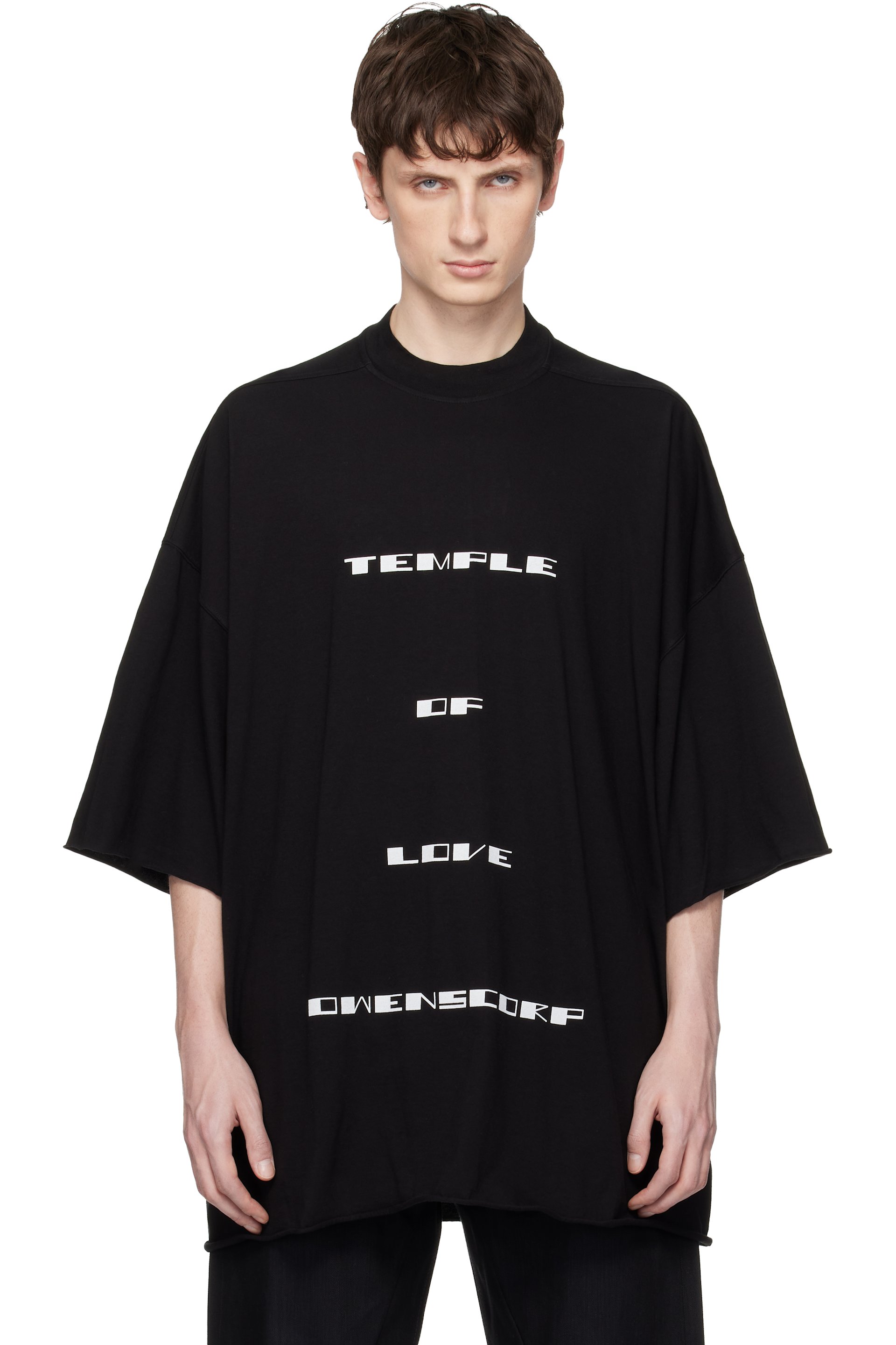 Rick Owens Drkshdw - 블랙 템플 토미 티셔츠