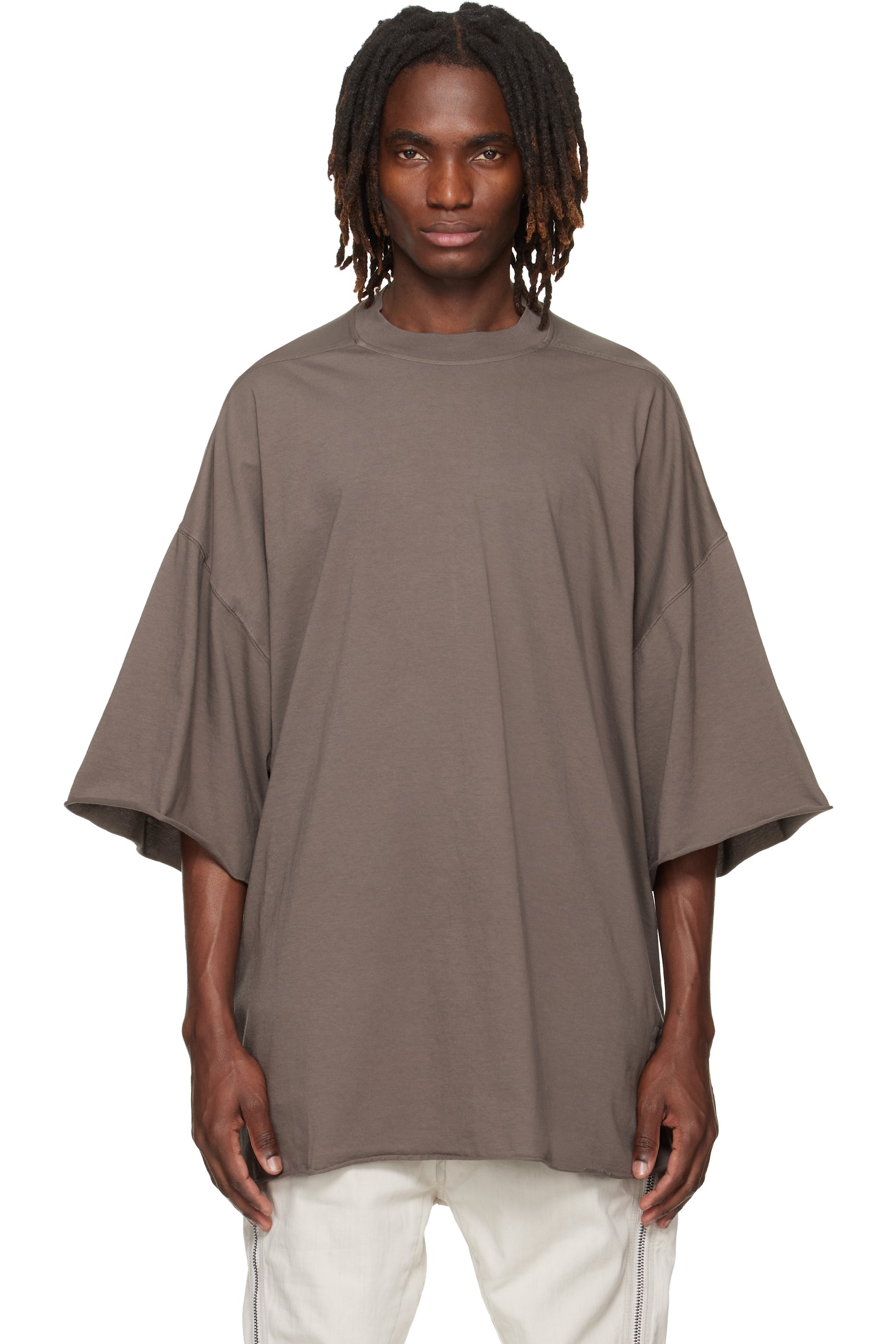 Rick Owens Drkshdw - 그레이 템플 토미 티셔츠