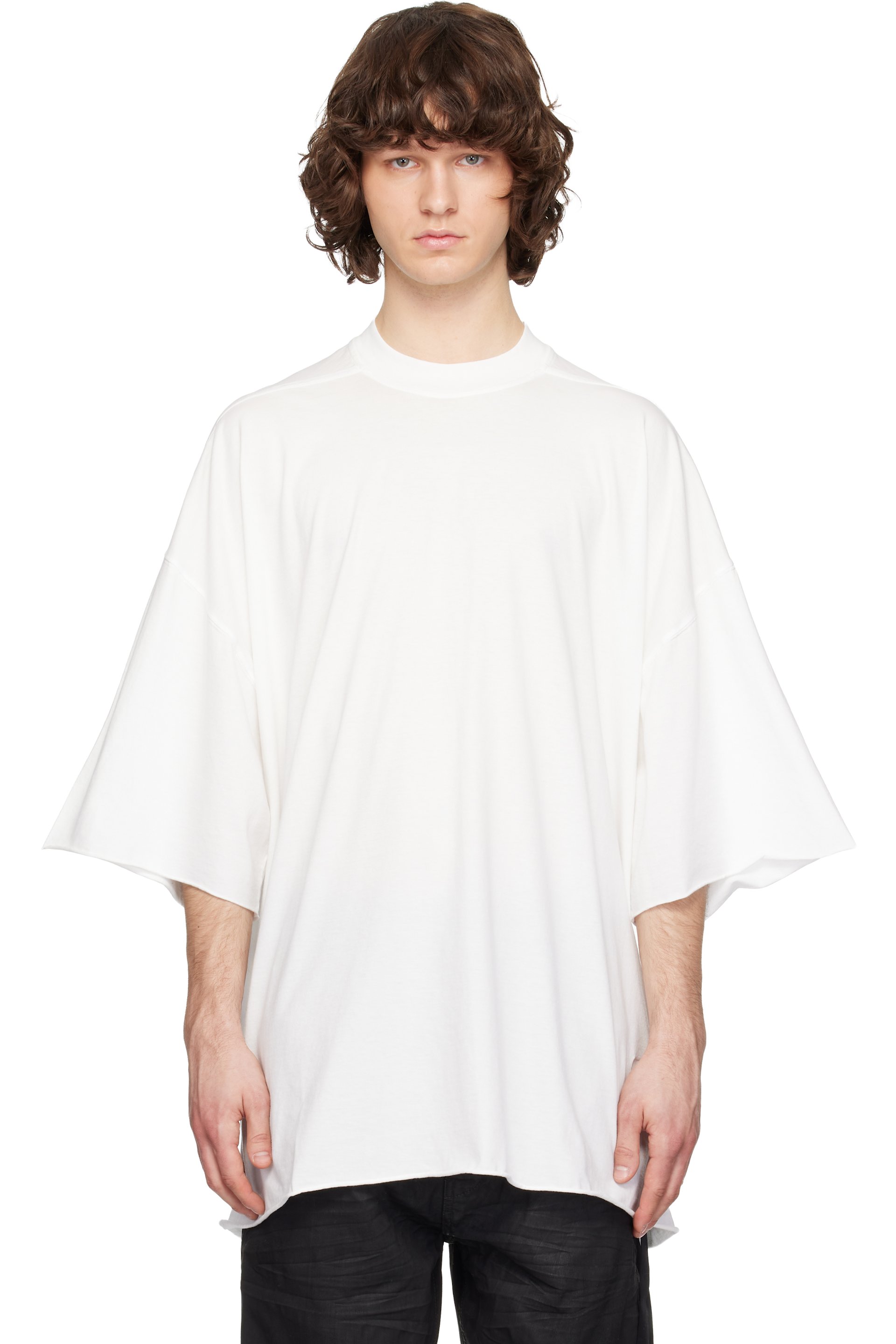 Rick Owens Drkshdw - 화이트 템플 토미 티셔츠