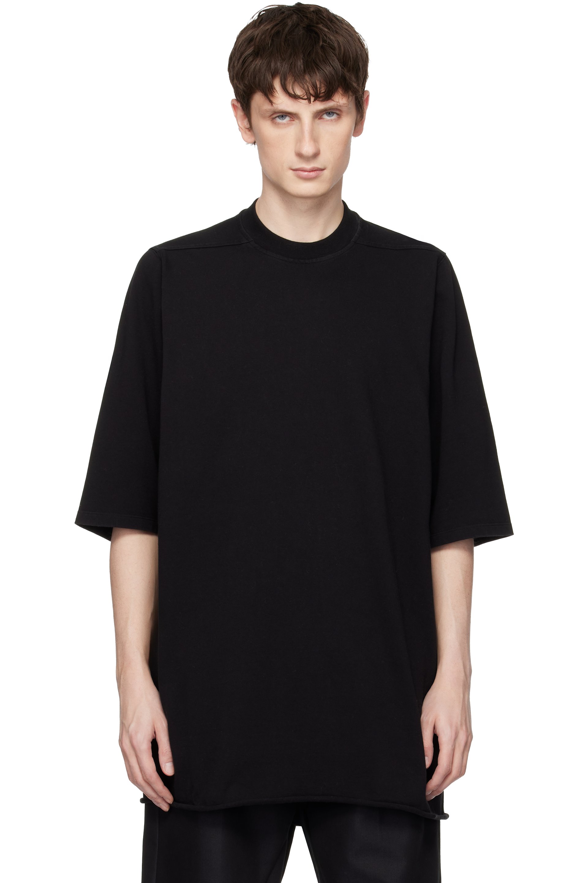 Rick Owens Drkshdw - 블랙 템플 점보 S/S 티셔츠