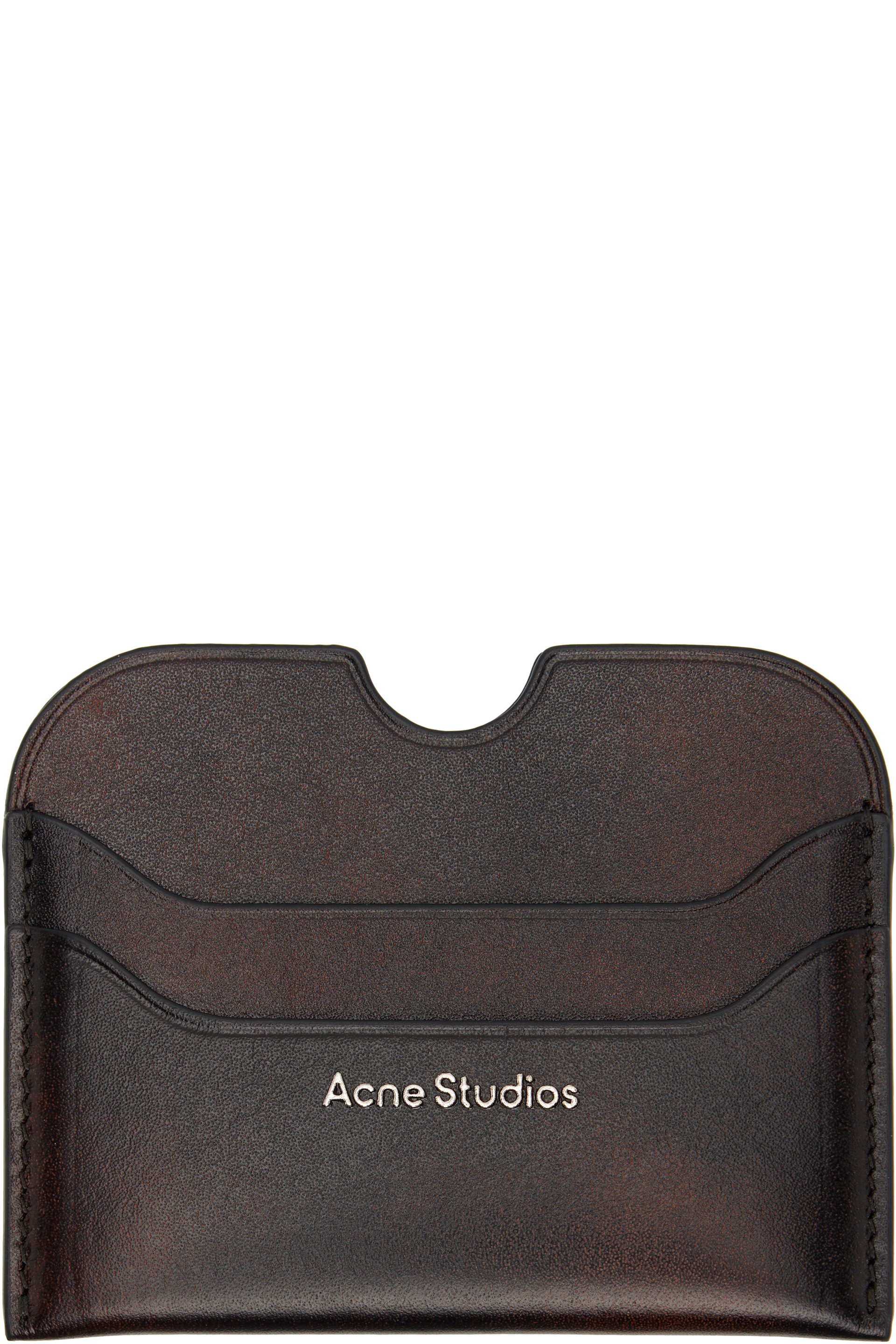 Acne Studios - Brown Leather Card Holder