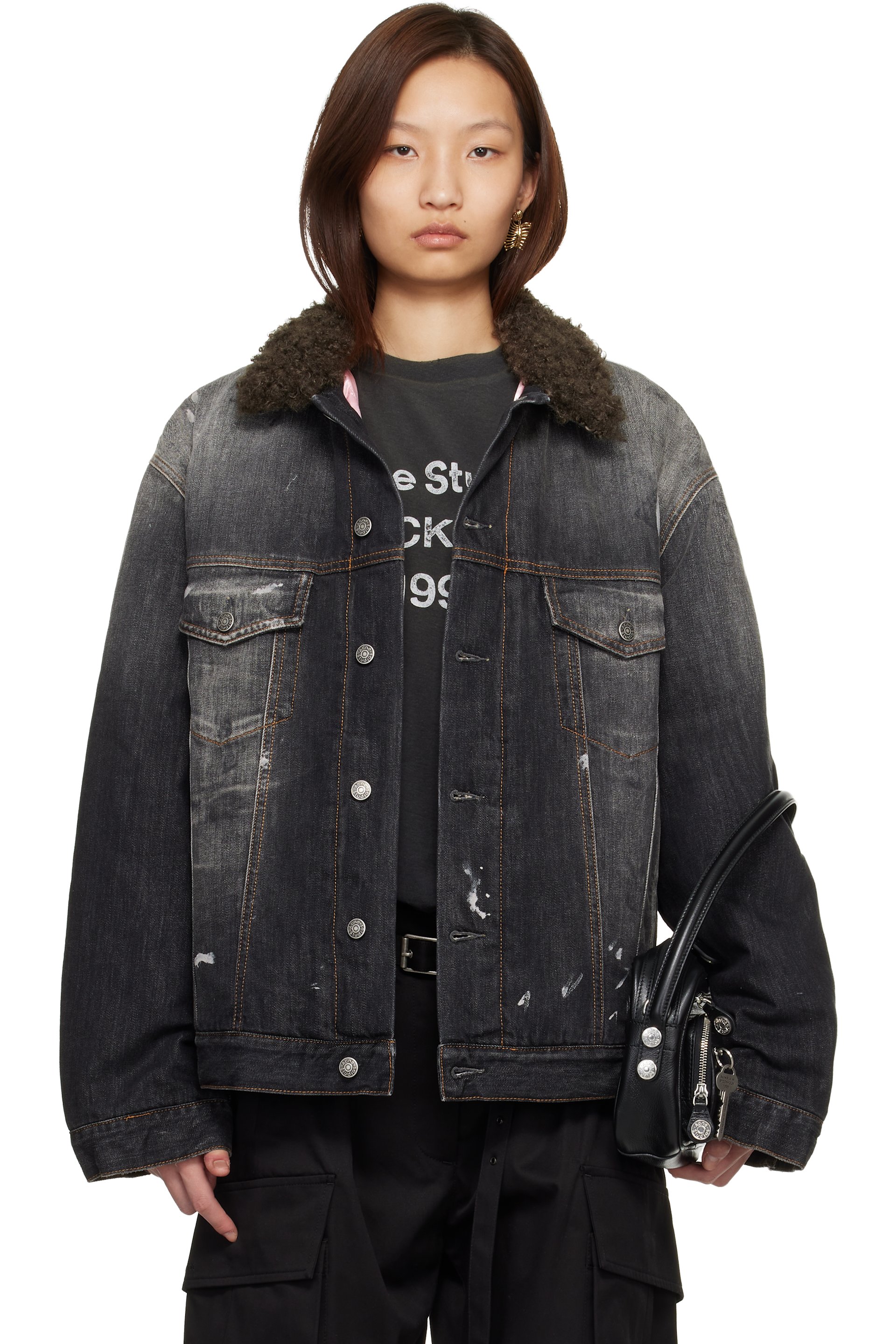 Acne Studios - Black Lined Denim Jacket