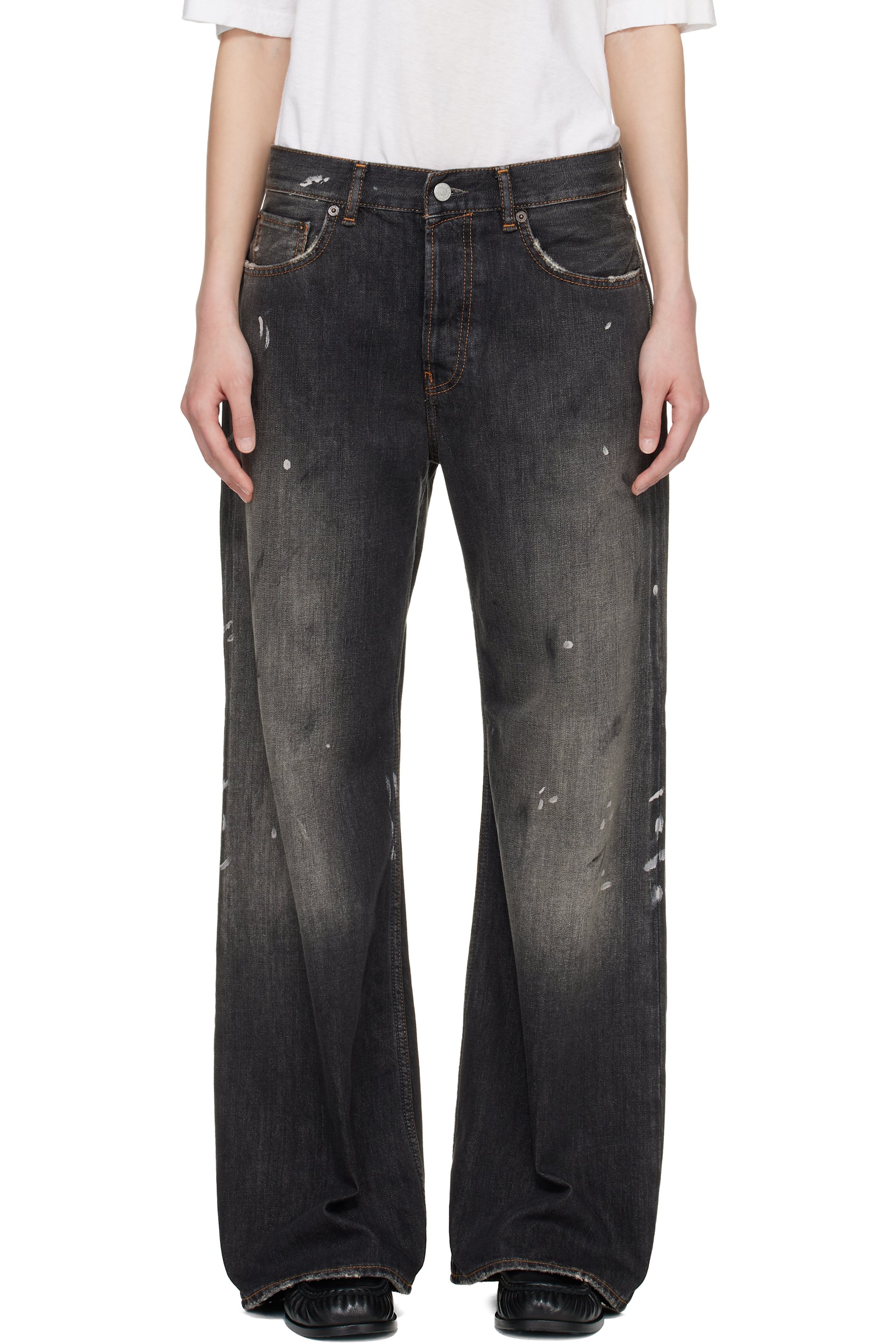 Acne Studios - Jean 2021F noir à coupe classique