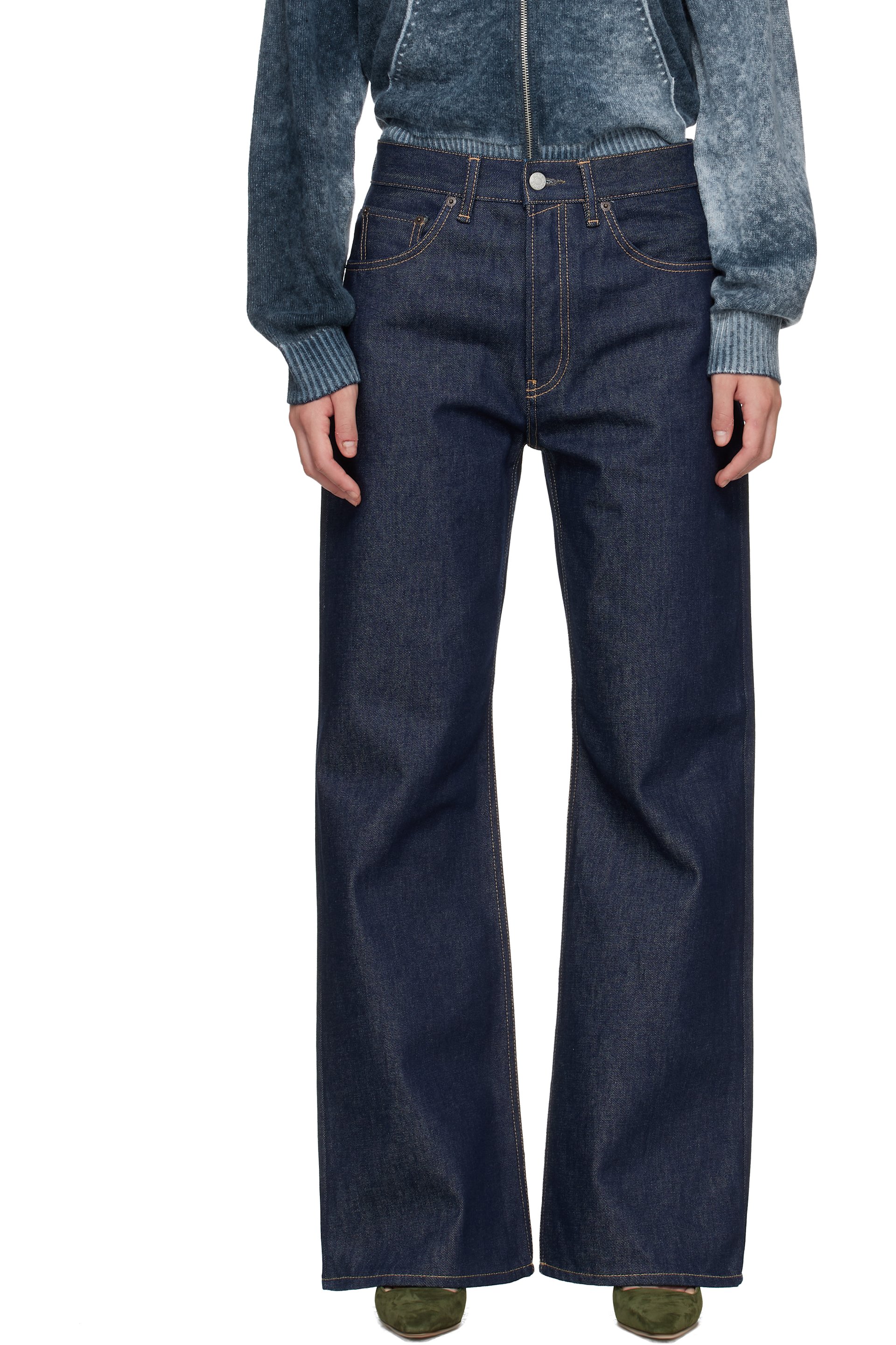 Acne Studios - Jean 2021F indigo à coupe classique