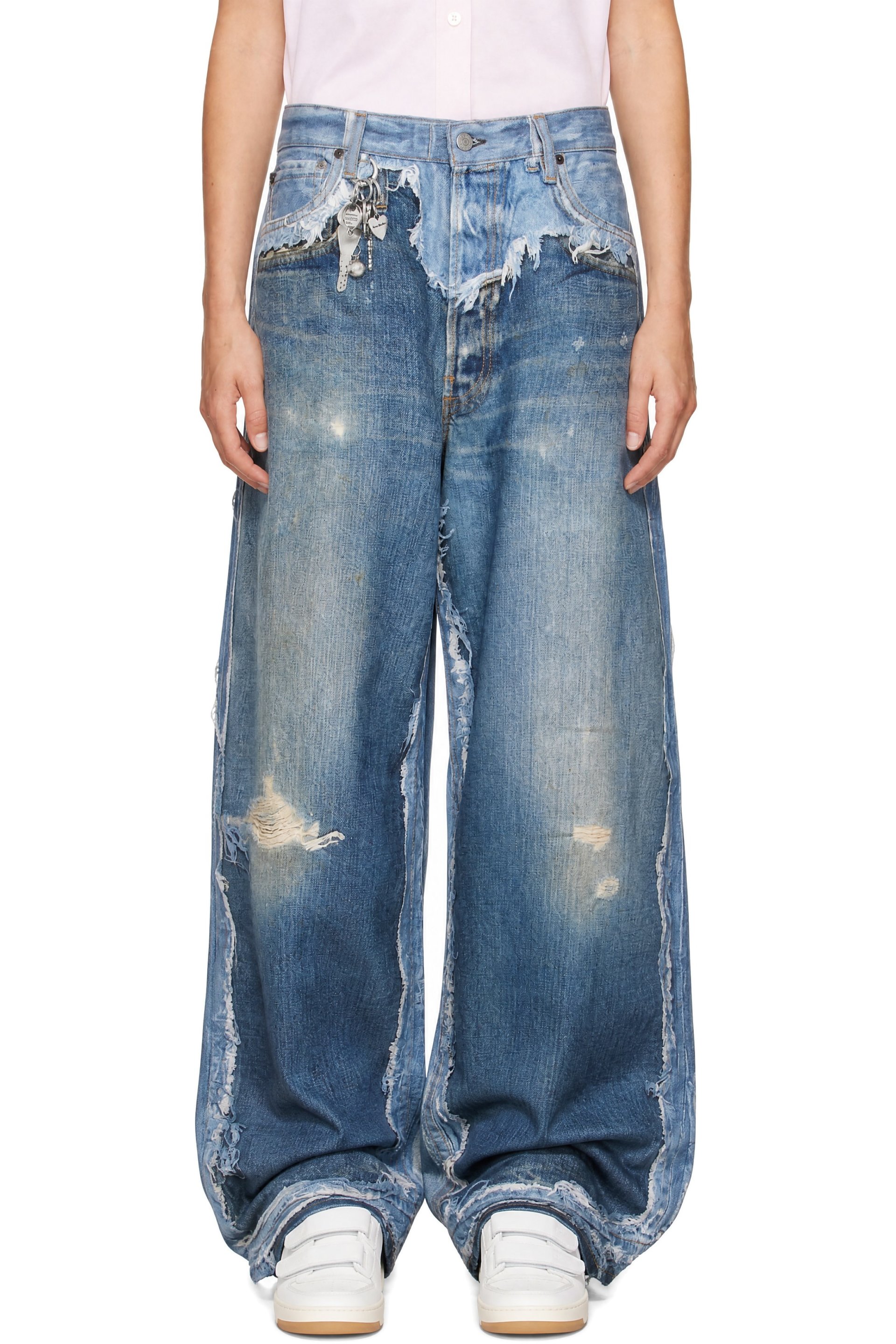 Acne Studios - Blue Trompe-L'oeil Torn 1981 Jeans
