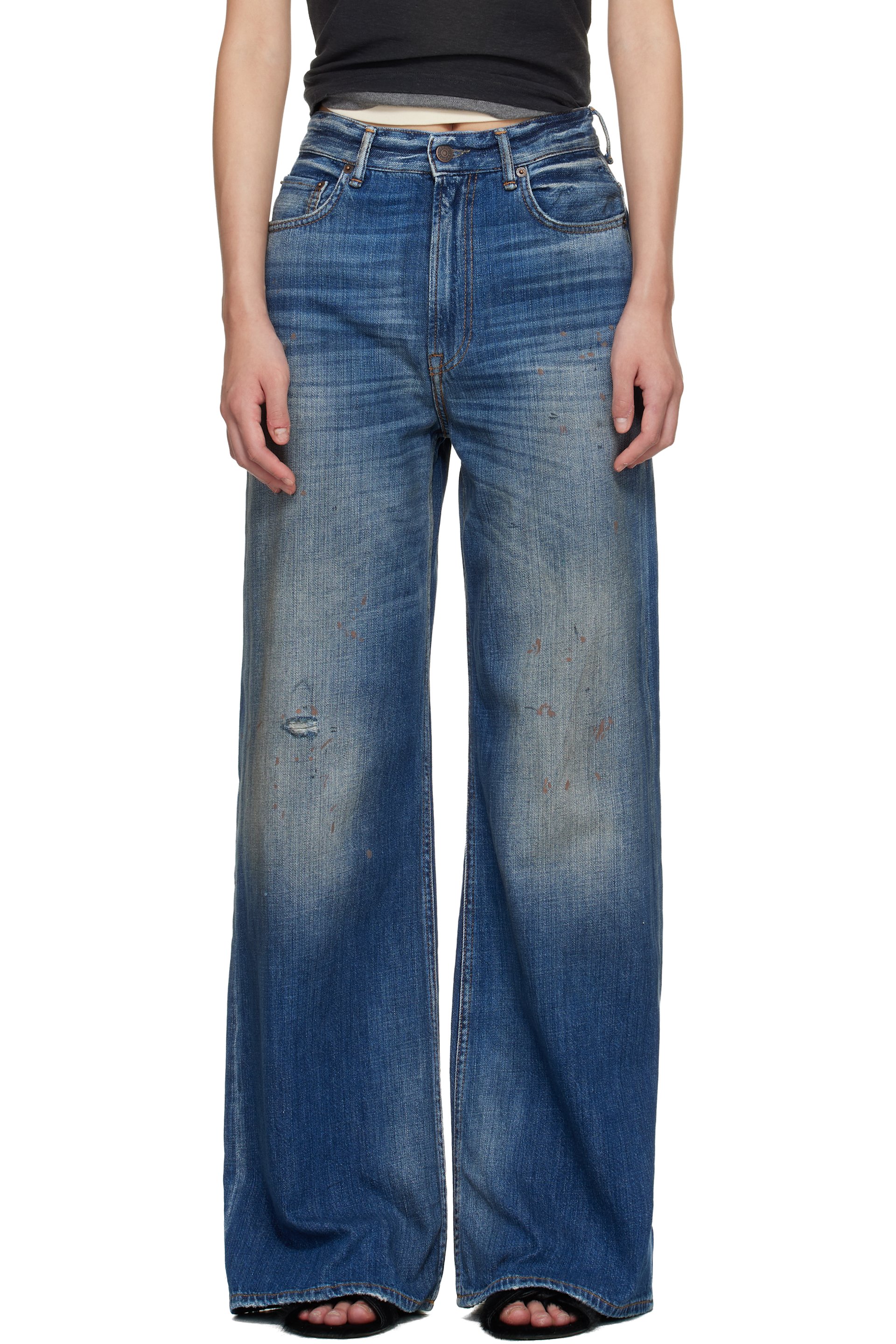 Acne Studios - Jean 2022 bleu à coupe classique