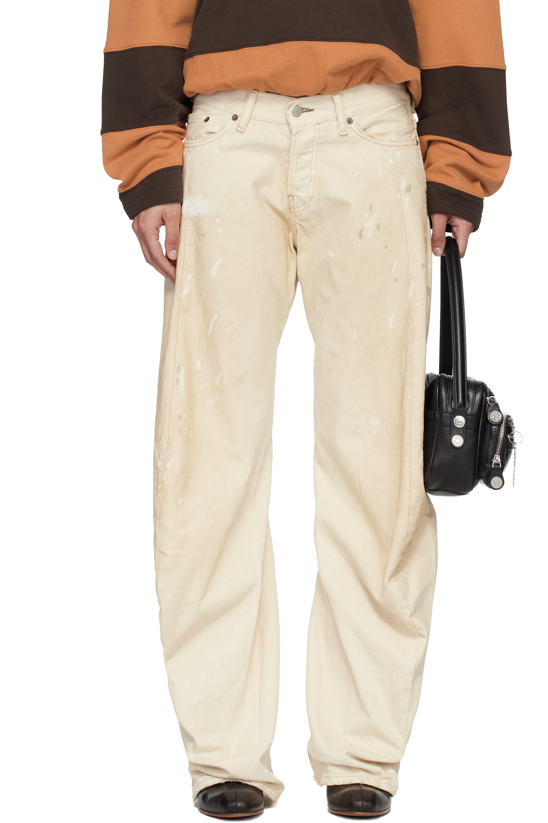 Acne Studios: Off-White Loose Fit 2006F Jeans | SSENSE