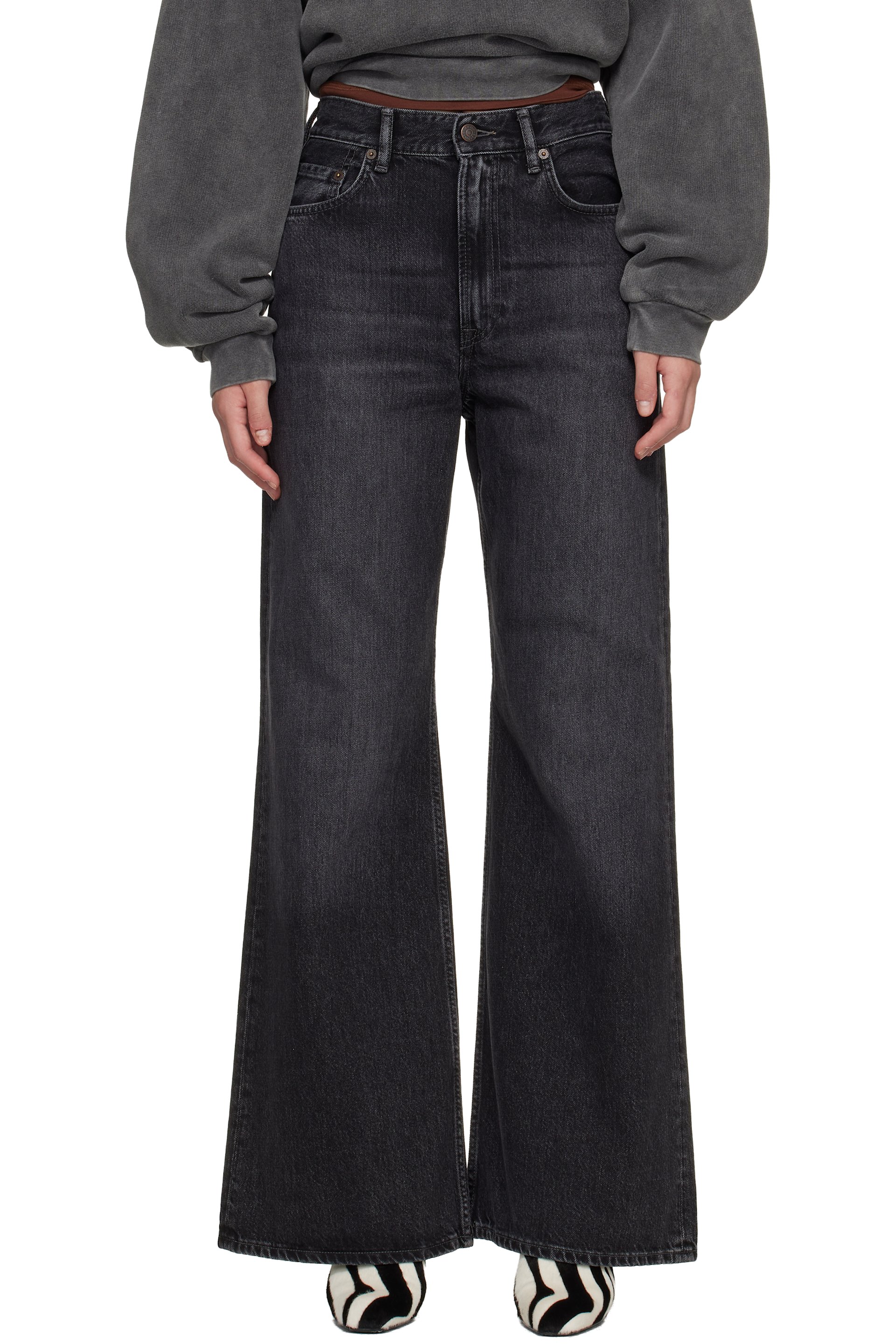 Acne Studios - Jean 2022F noir à coupe classique