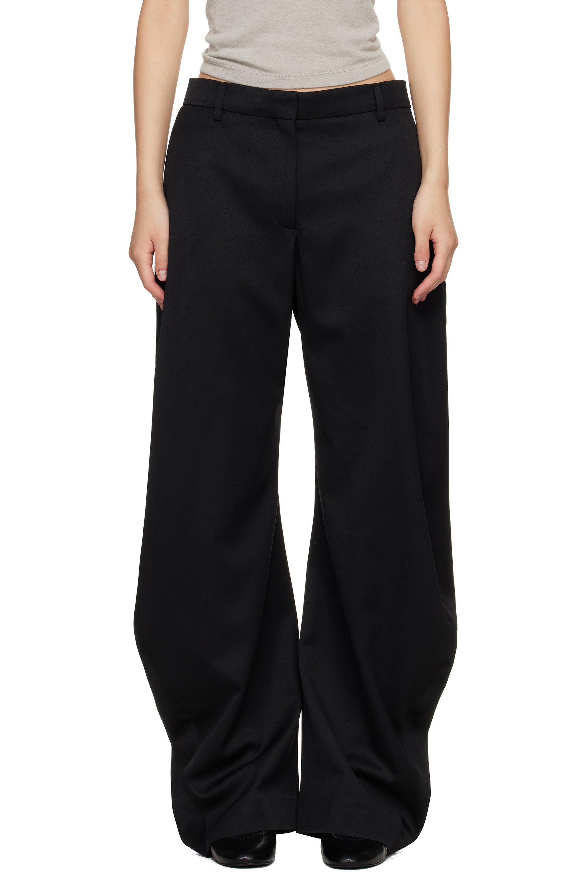 Acne Studios - Pantalon noir en laine