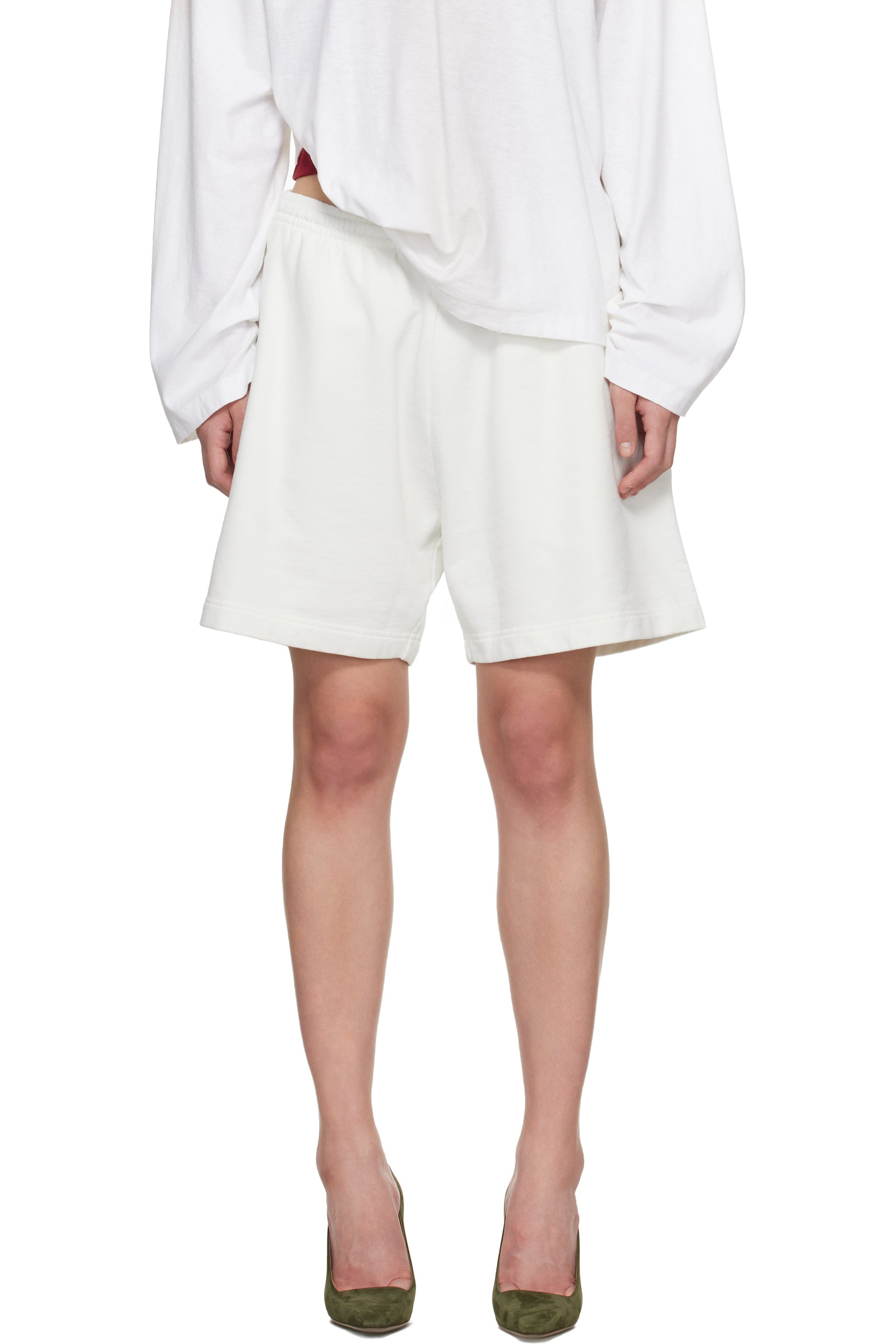 Acne Studios - Short blanc en coton