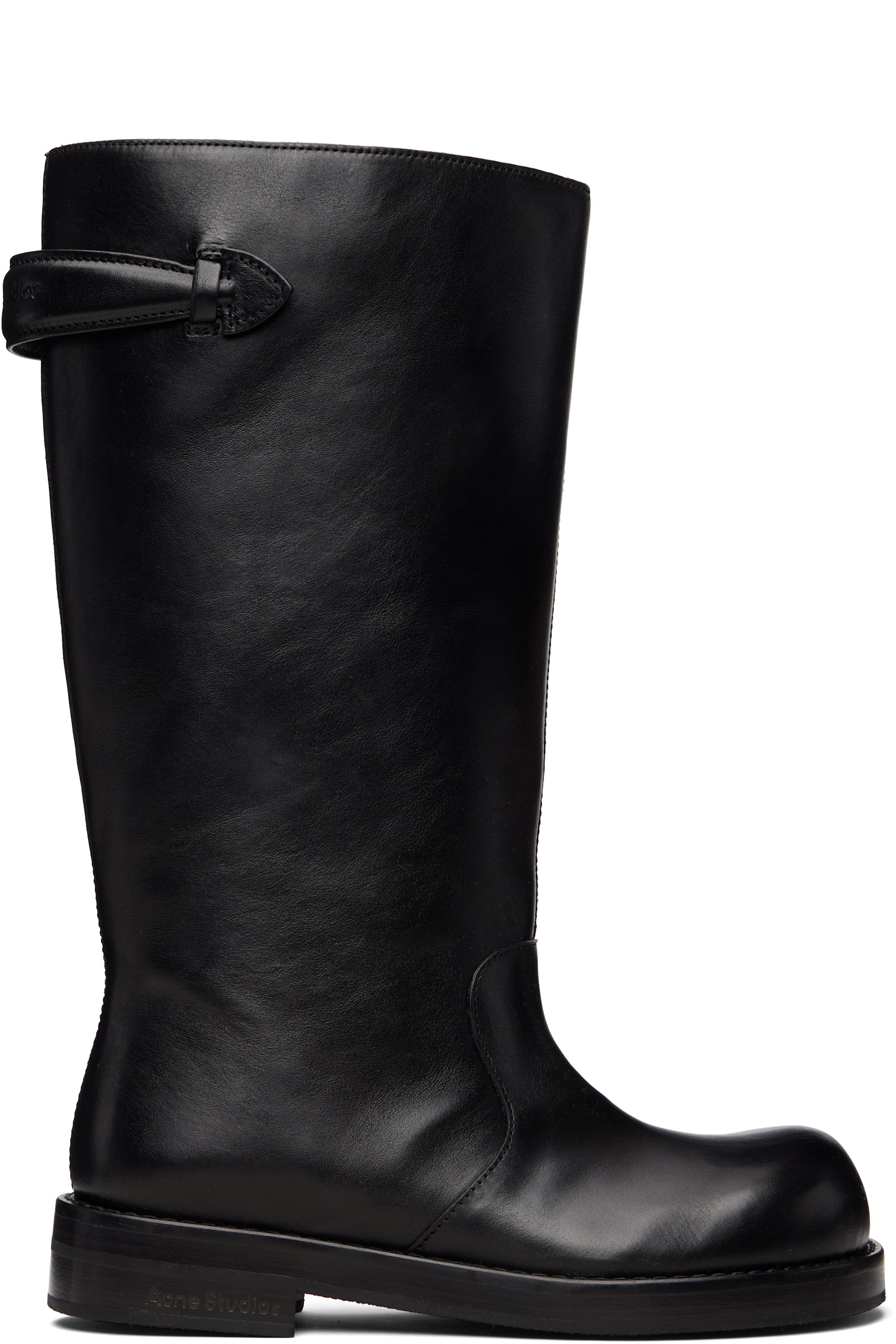 Acne Studios - Bottes noires en cuir
