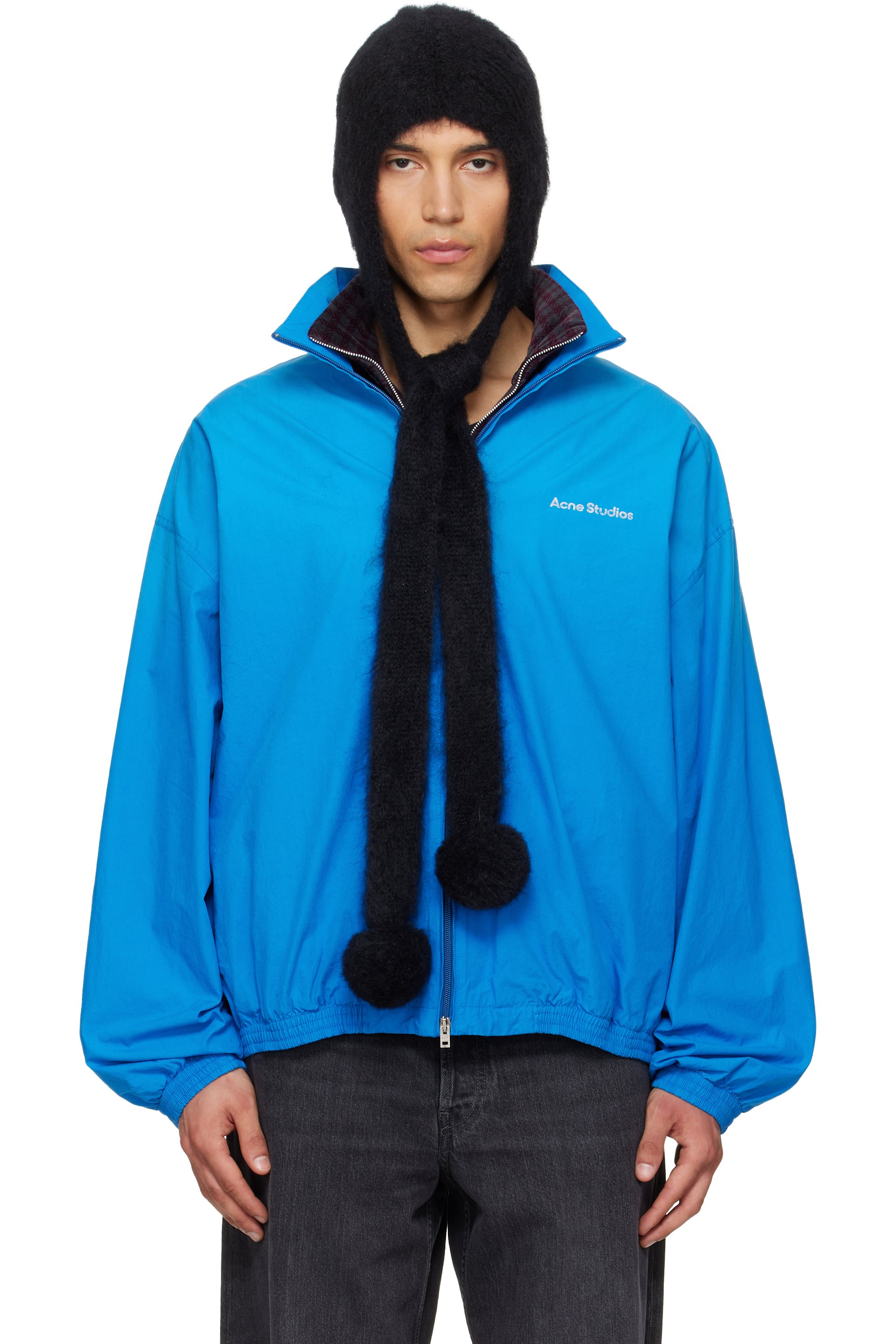 Acne Studios - Black Mohair Earflap Hood