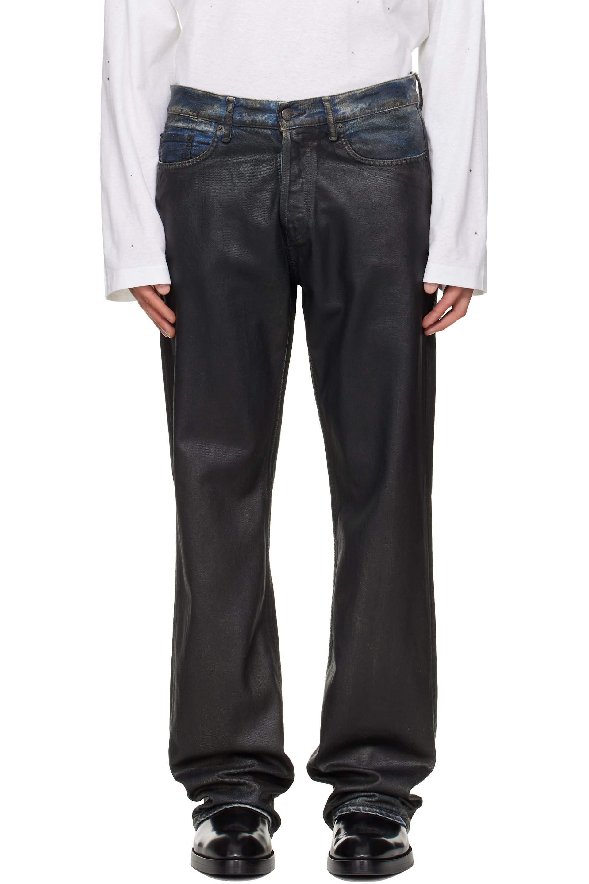 Acne Studios - Jean 2010M noir à coupe classique