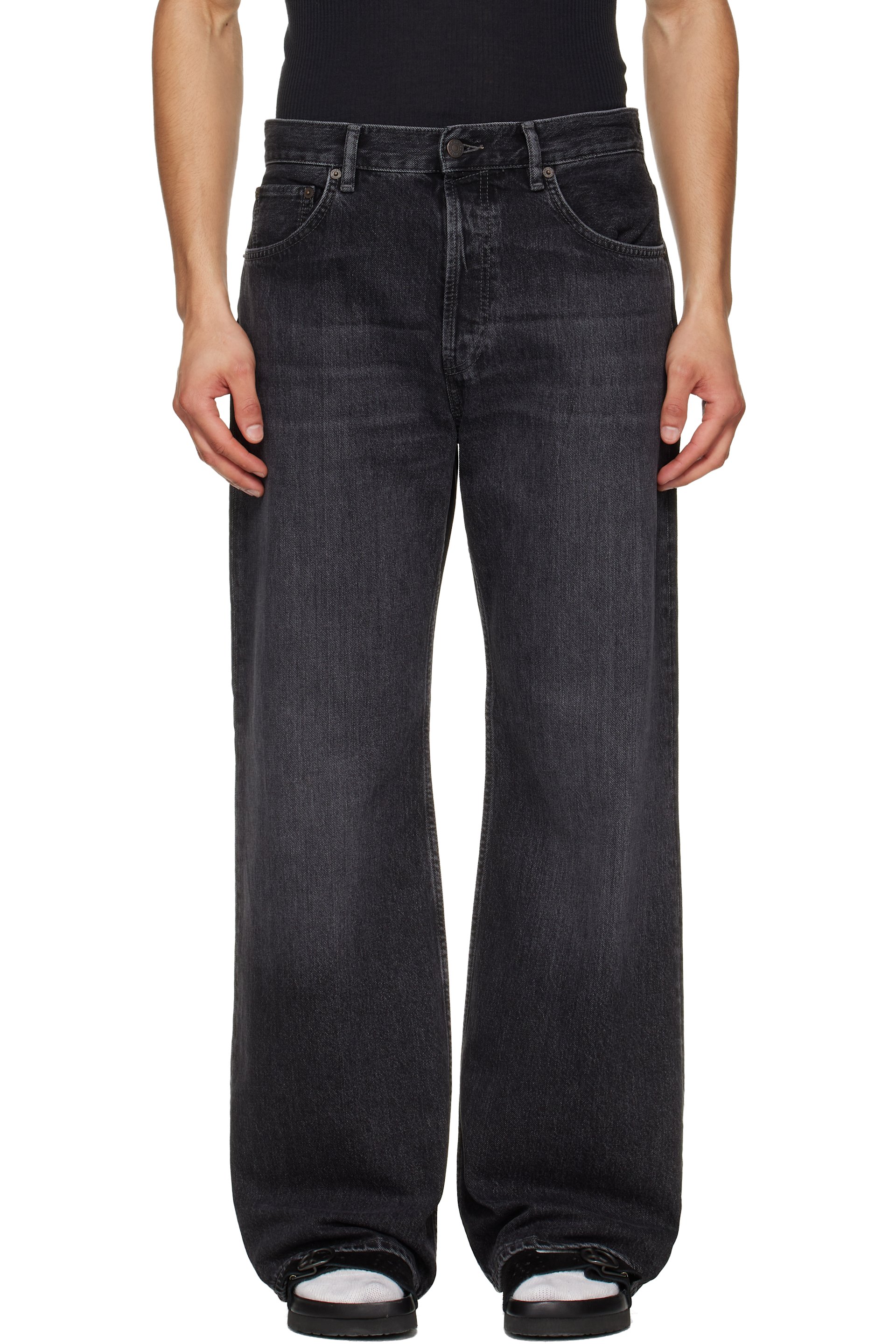 Acne Studios - Jean 2021M noir à coupe classique