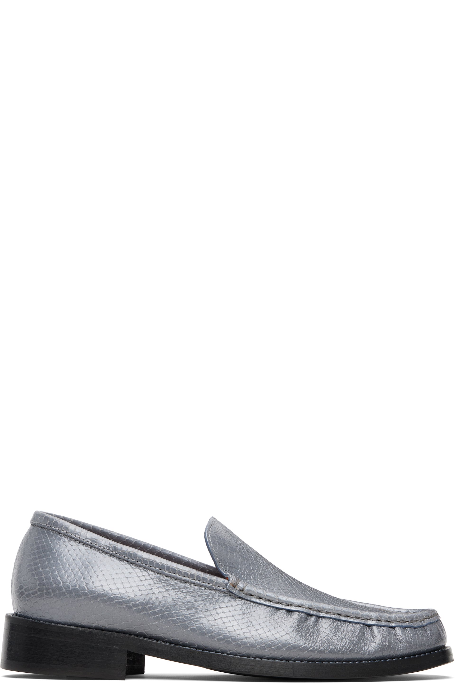 Acne Studios - Gray Leather Loafers