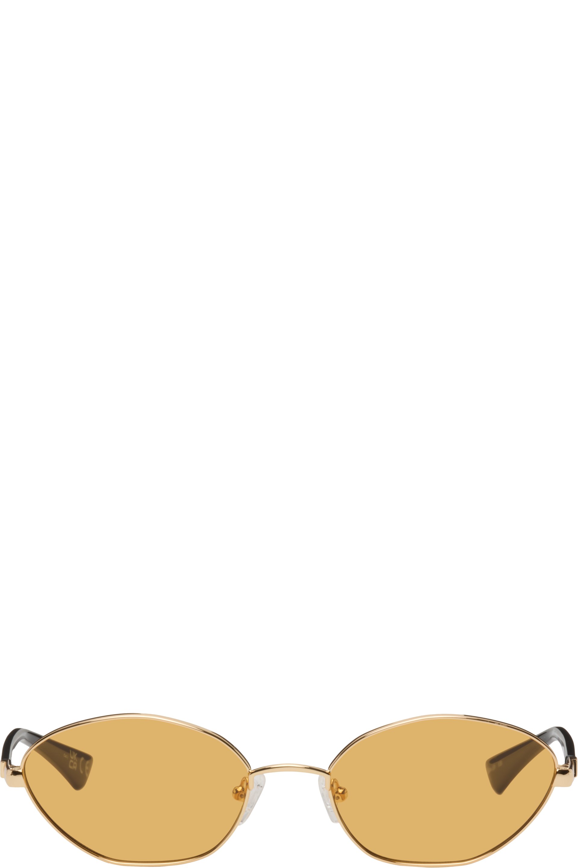 Le Specs - Gold 'Le Bebe' Sunglasses