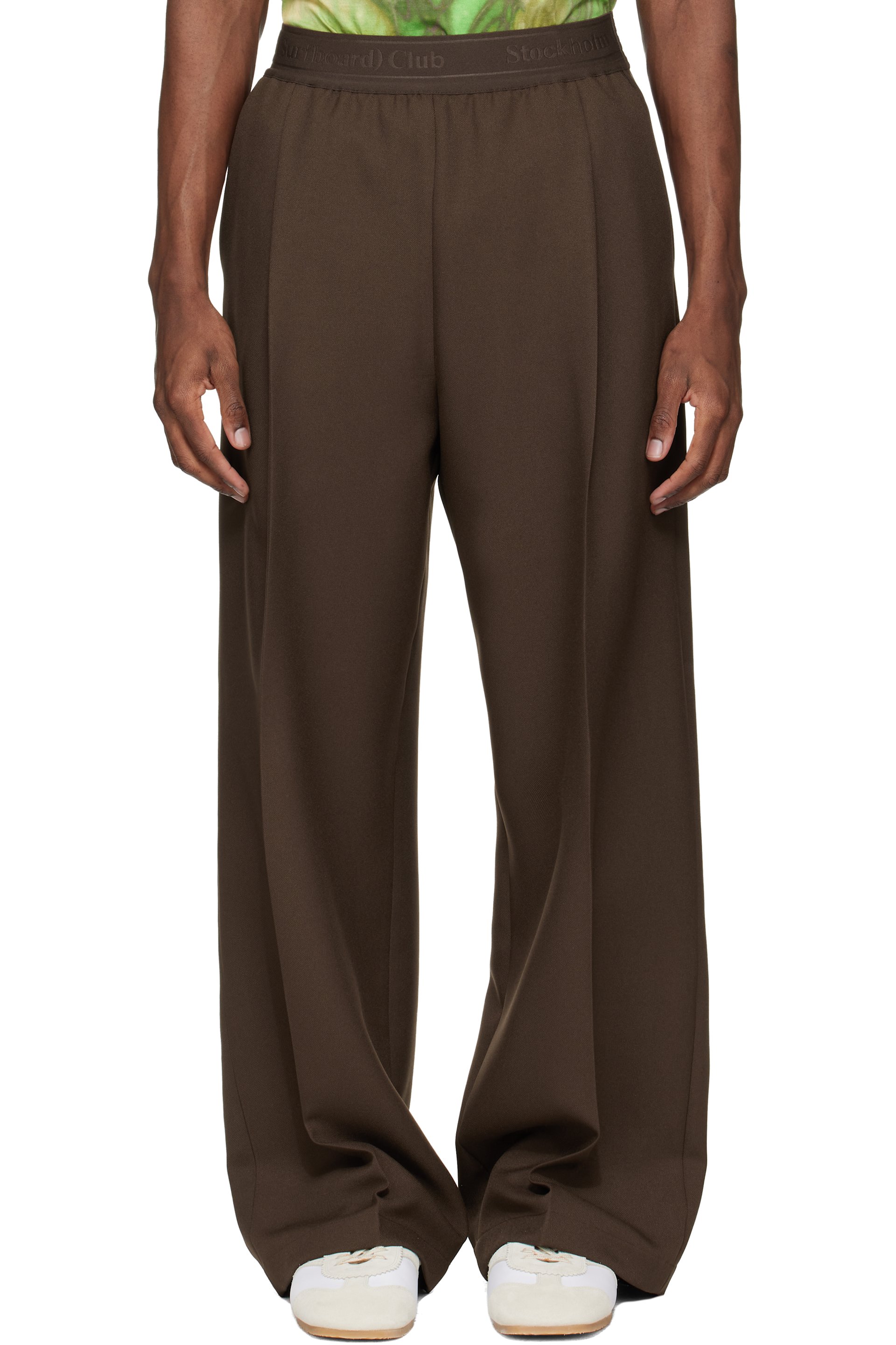 Stockholm (Surfboard) Club - Brown Relaxed Fit Trousers