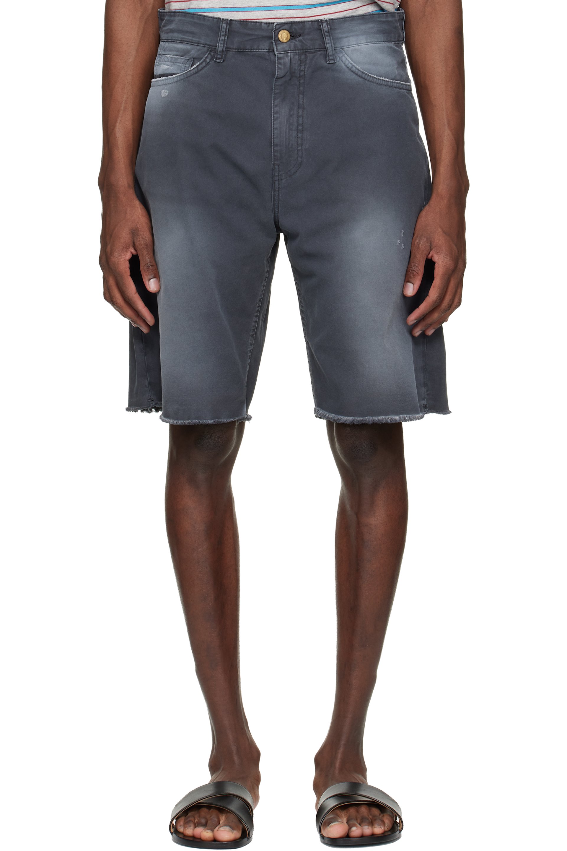 Stockholm (Surfboard) Club - Black 5-Pocket Chino Shorts