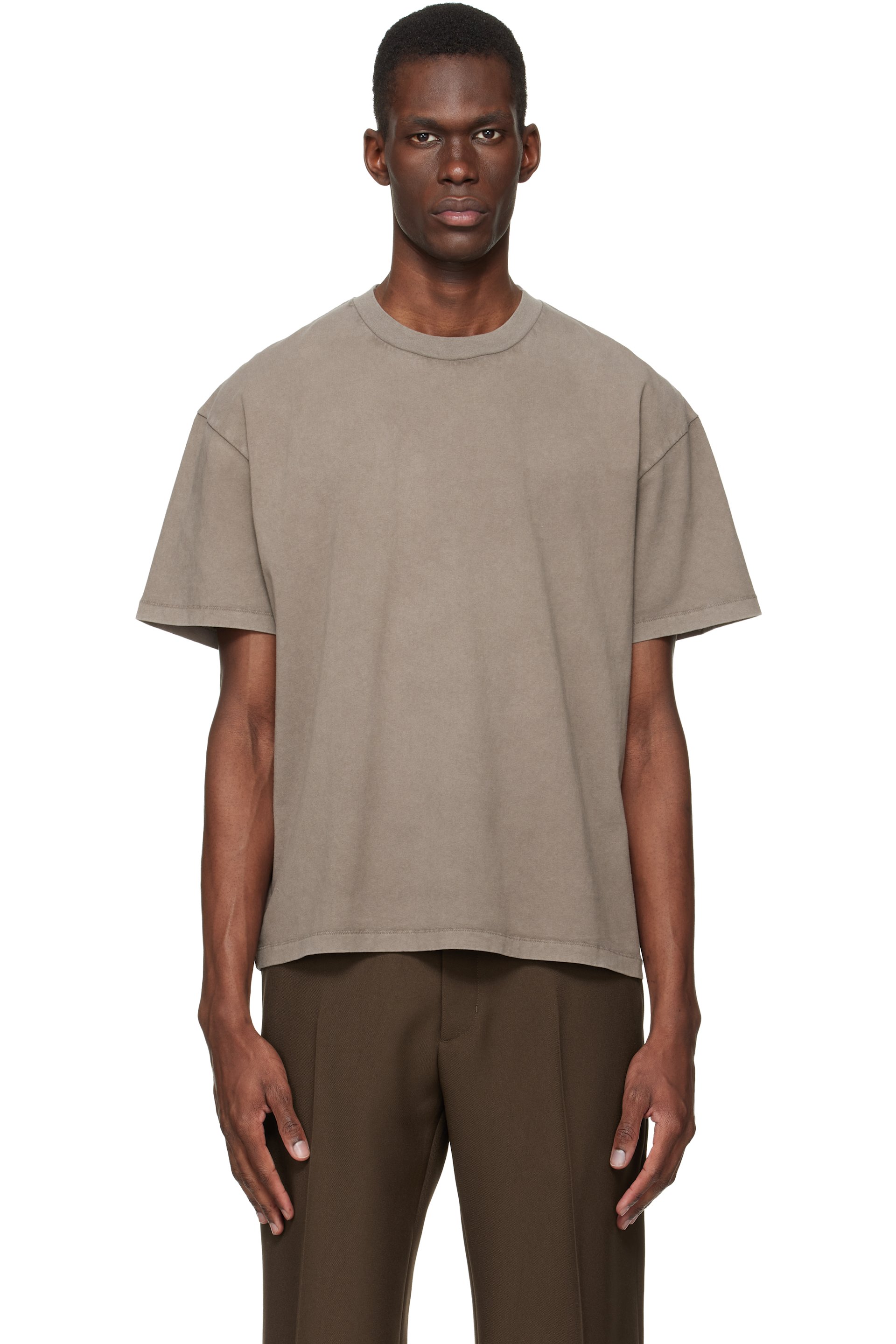 Stockholm (Surfboard) Club - Taupe Back Logo T-shirt