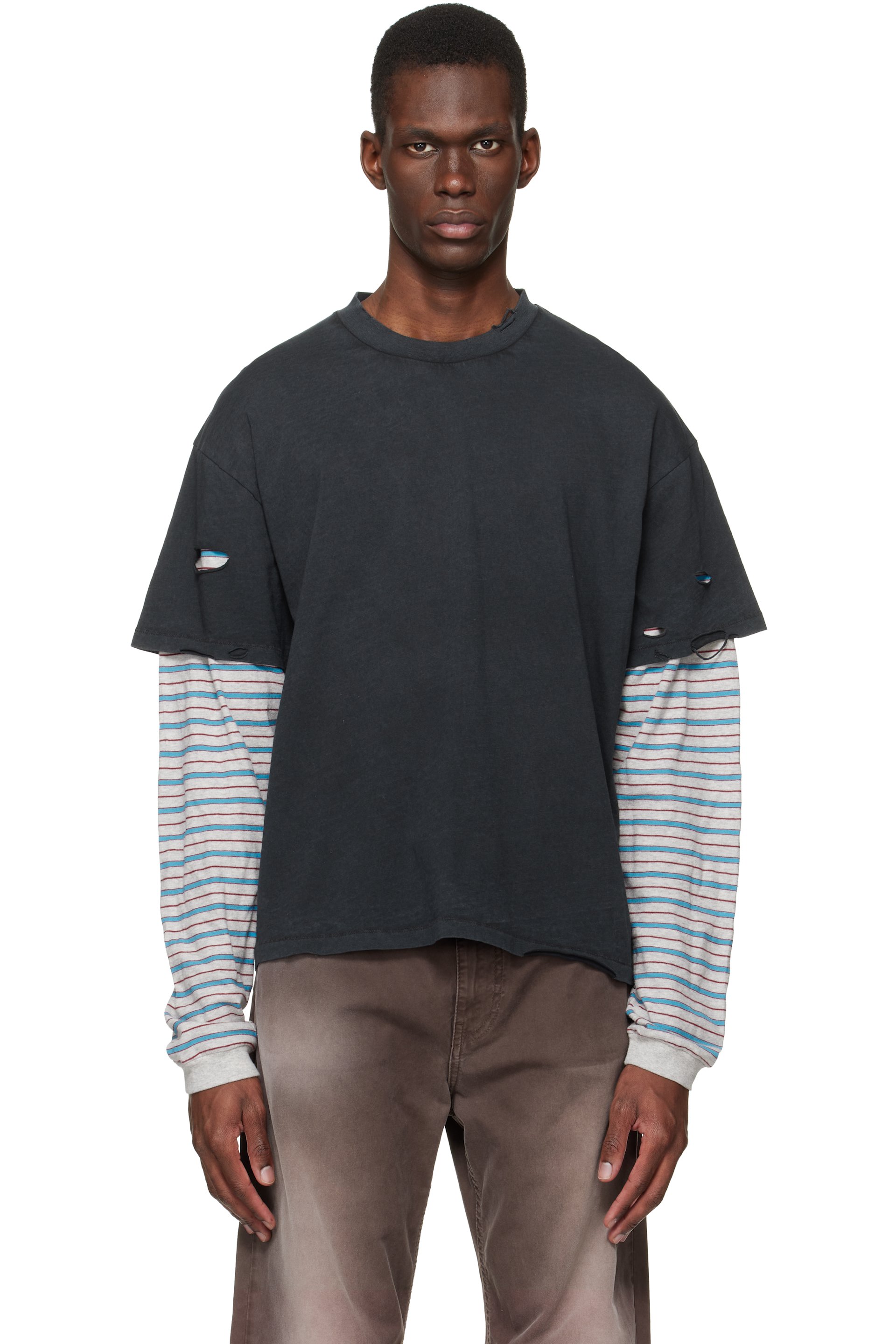 Stockholm (Surfboard) Club - Black Back Logo Layered T-shirt