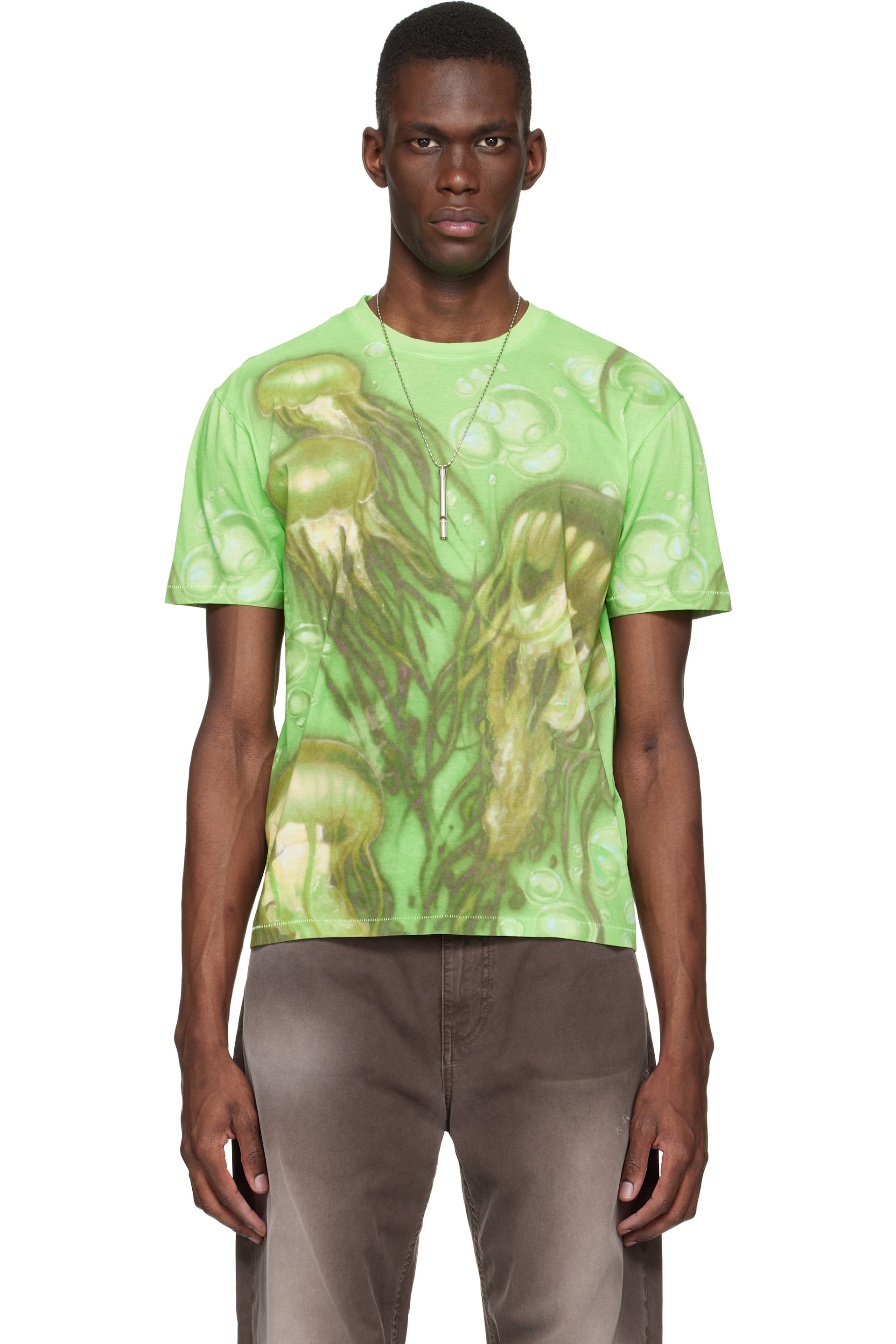 Stockholm (Surfboard) Club - T-shirt vert à image imprimée
