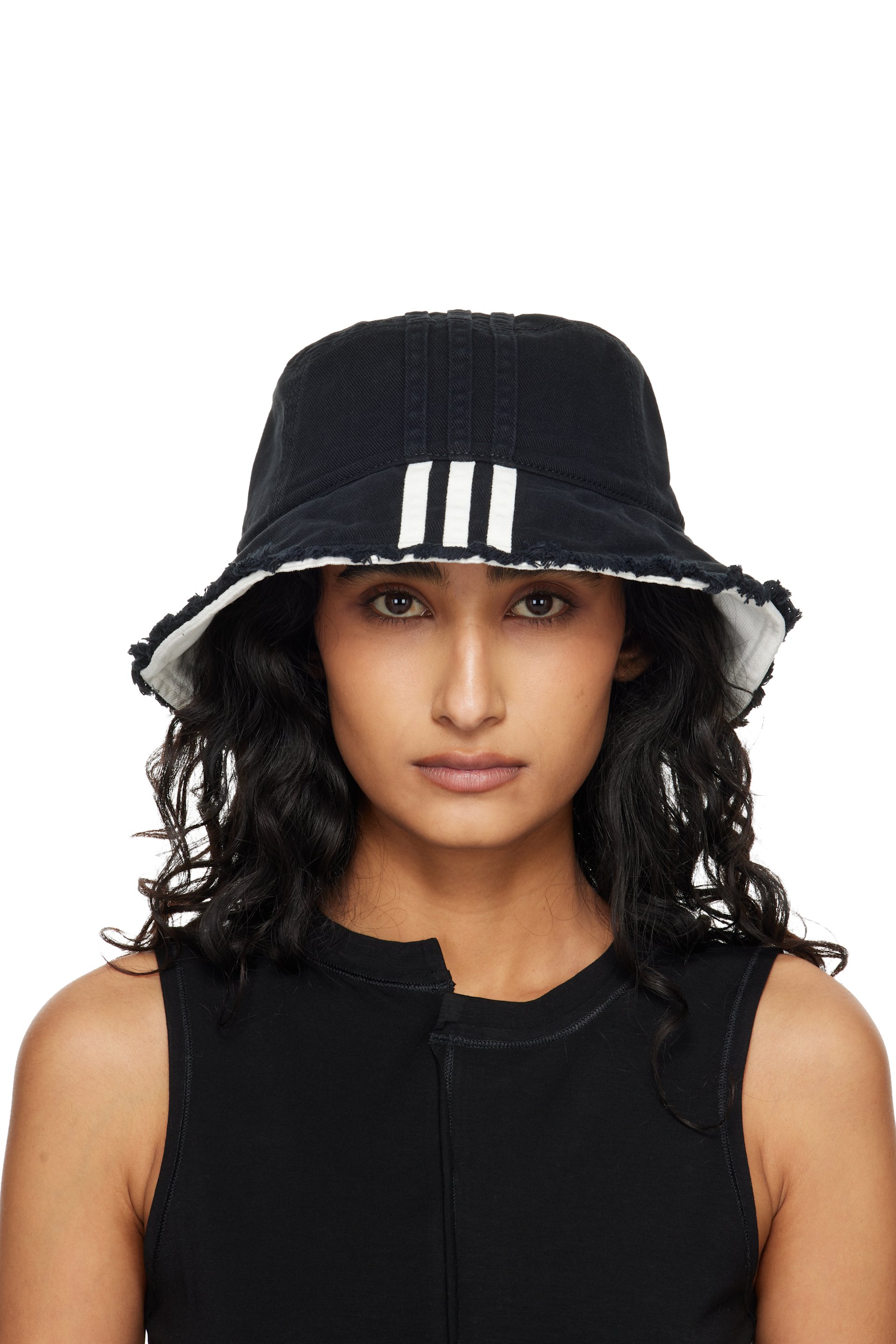 Y-3 - Black Stripes Bucket Hat
