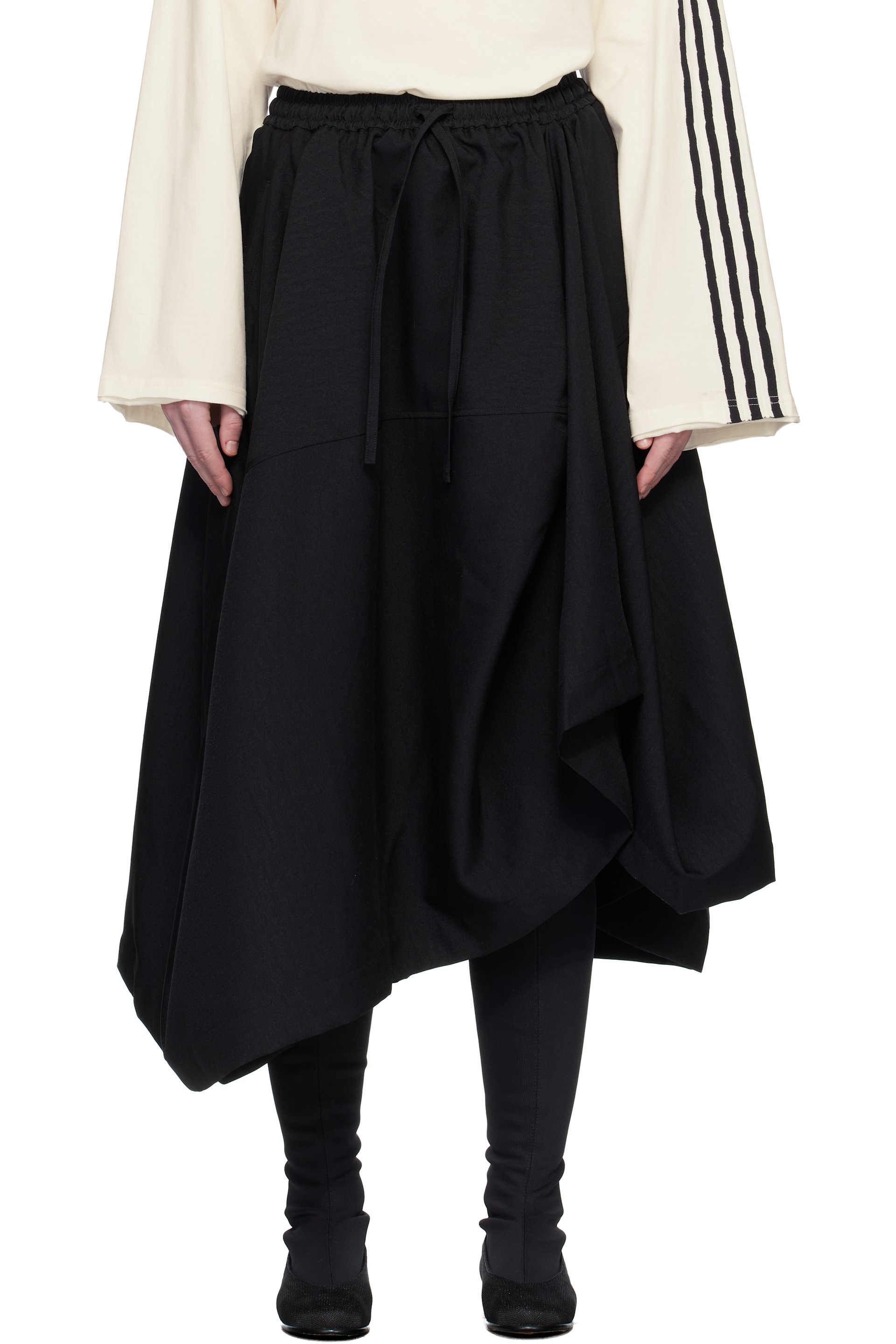 Y-3 - Jupe midi noire - Sport Uniform