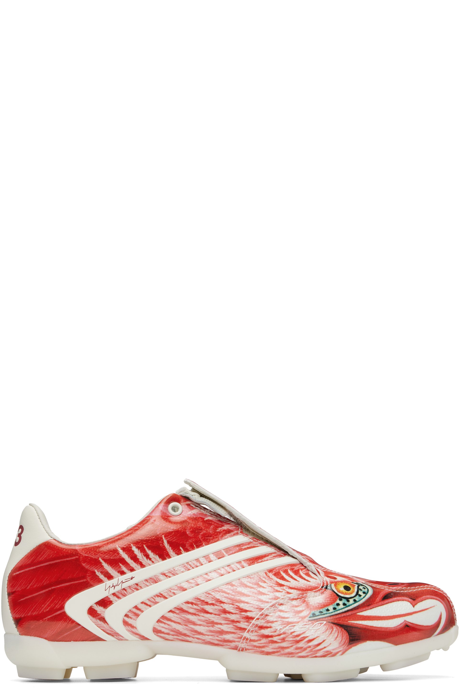 Y-3 - Baskets F50 Beast rouges