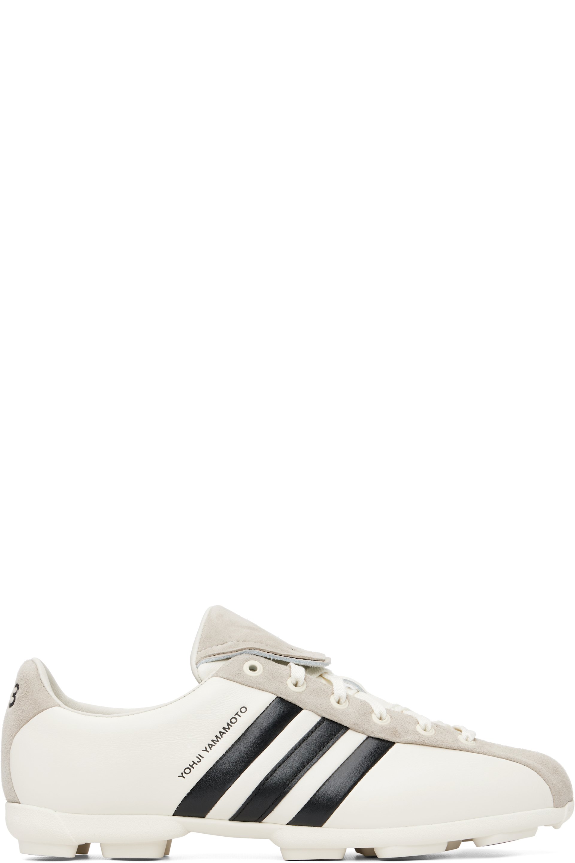 Y-3 - Baskets de sport blanc cassé