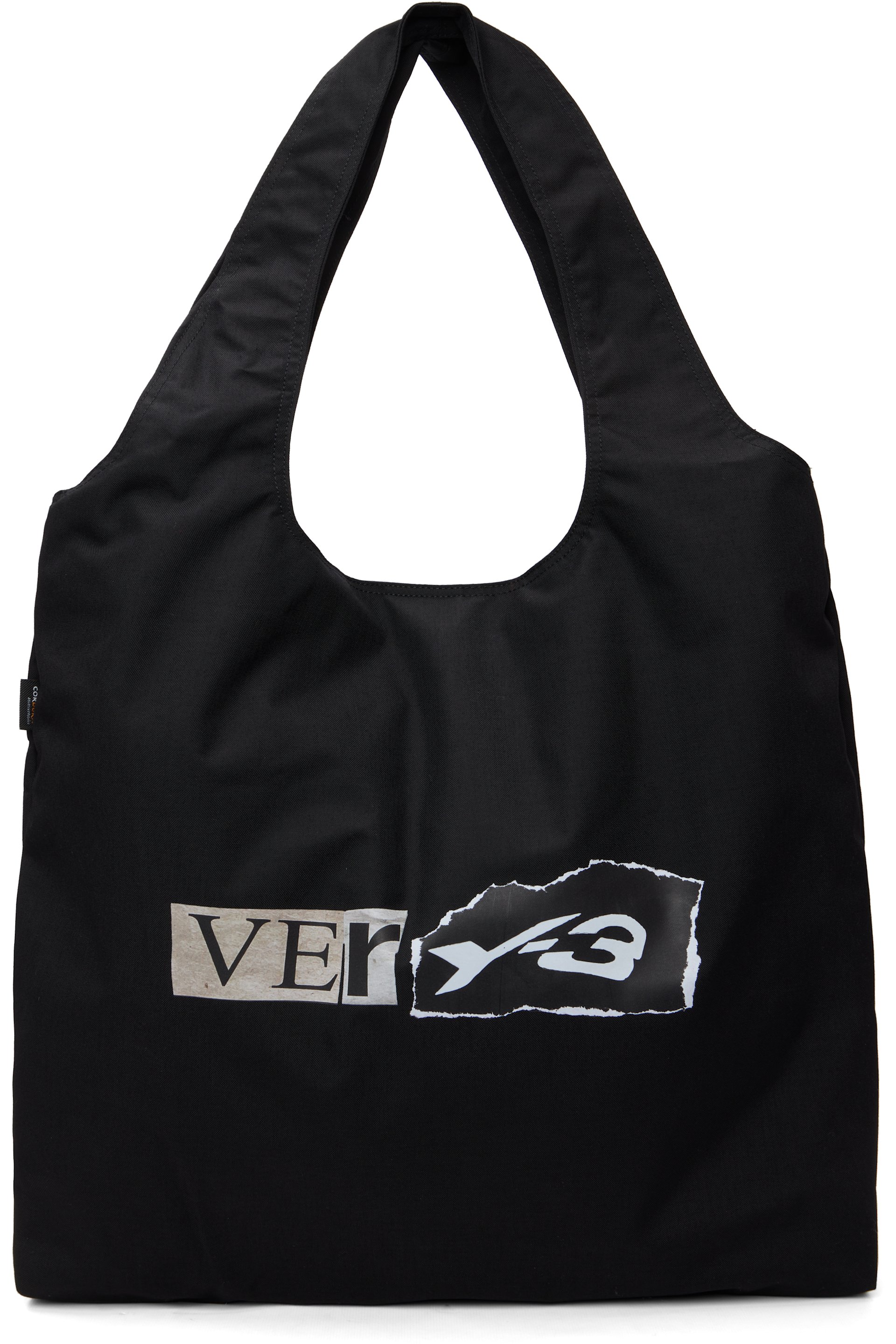 Y-3 - Black Graphic 'Very-3' Tote