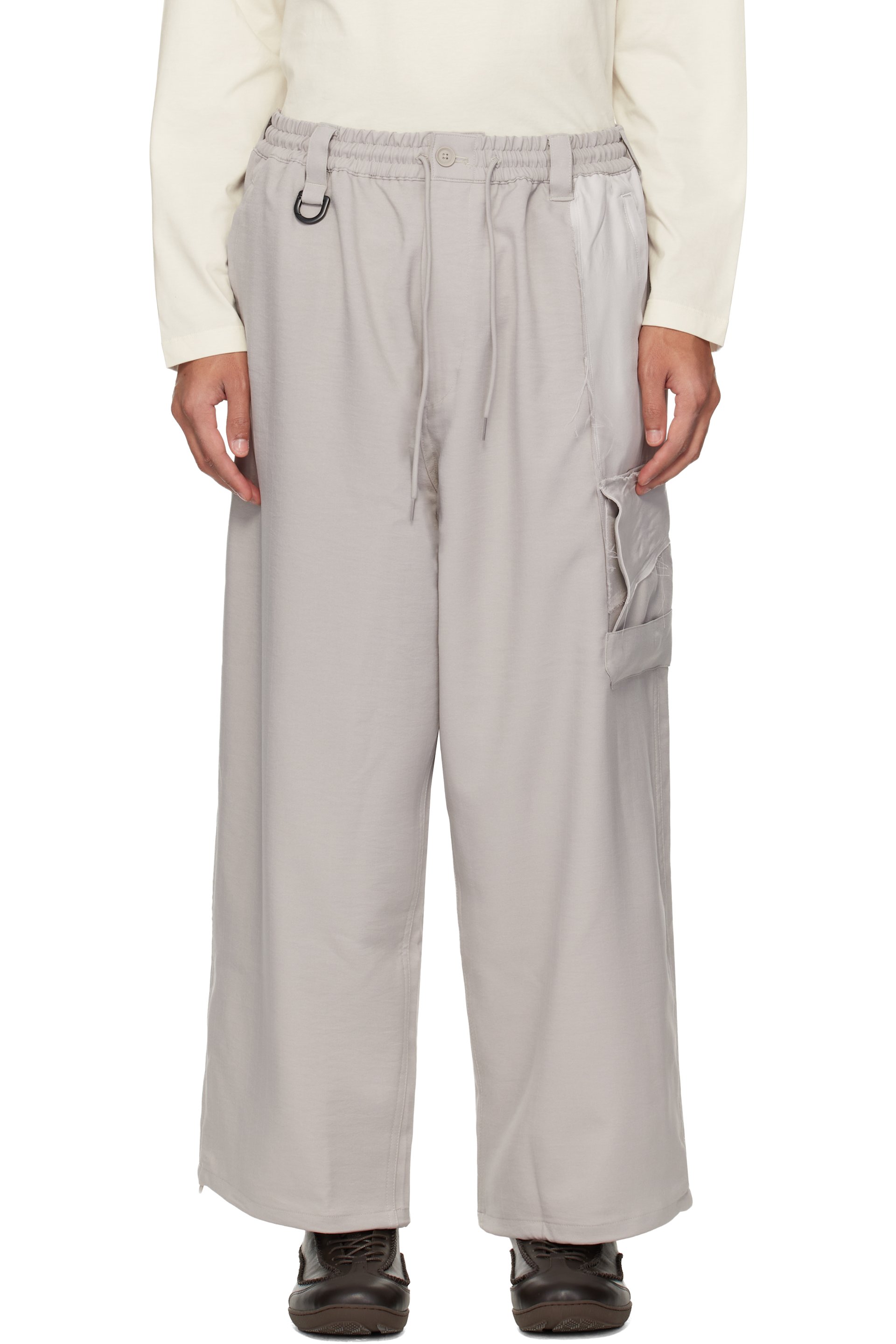 Y-3 - Pantalon cargo droit beige - Sport Uniform