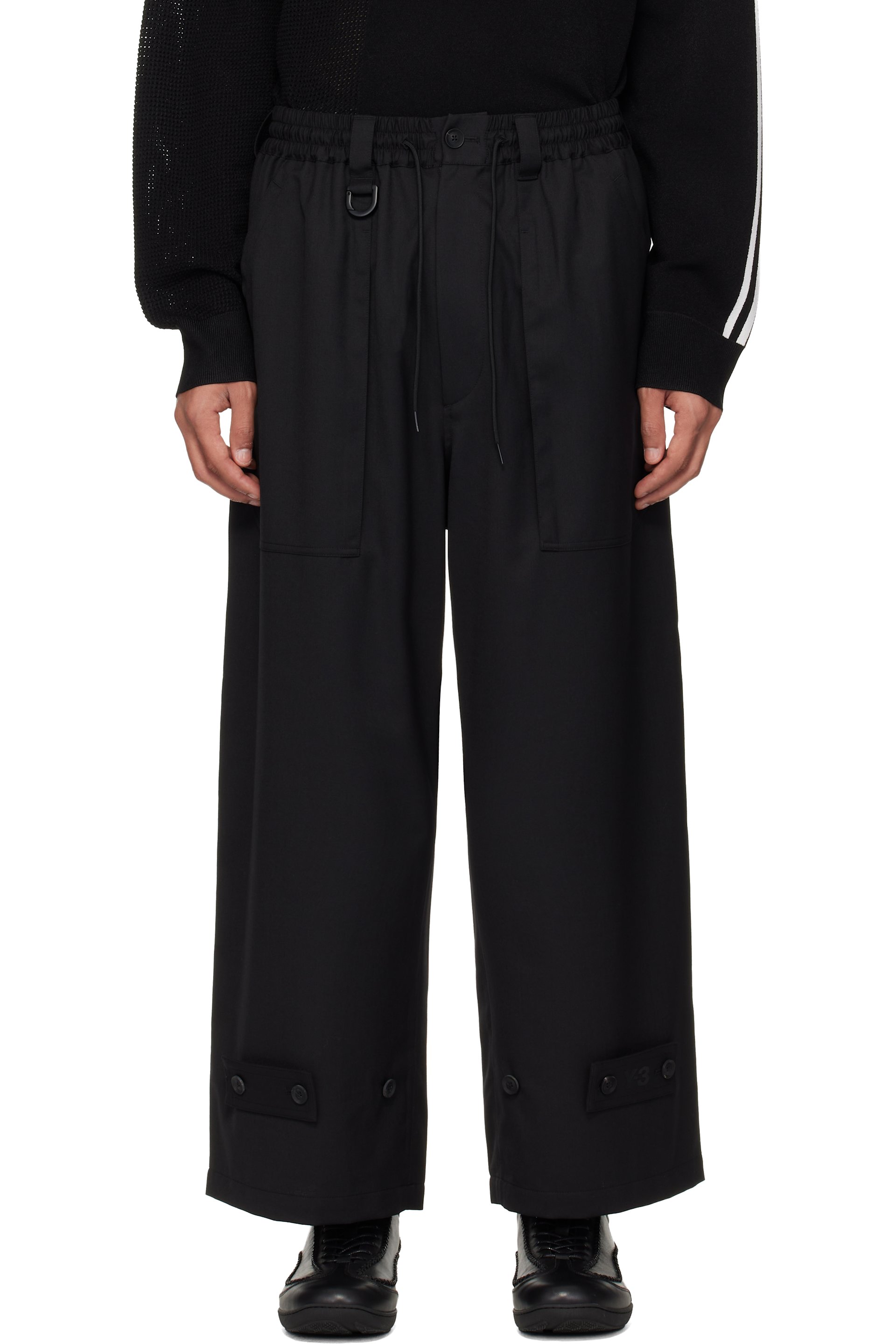 Y-3 - Pantalon ample noir - Sport Uniform
