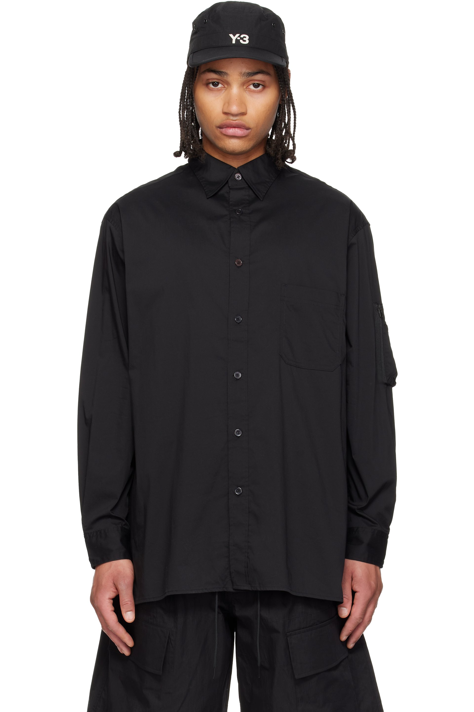 Y-3 - Chemise à manches longues noire